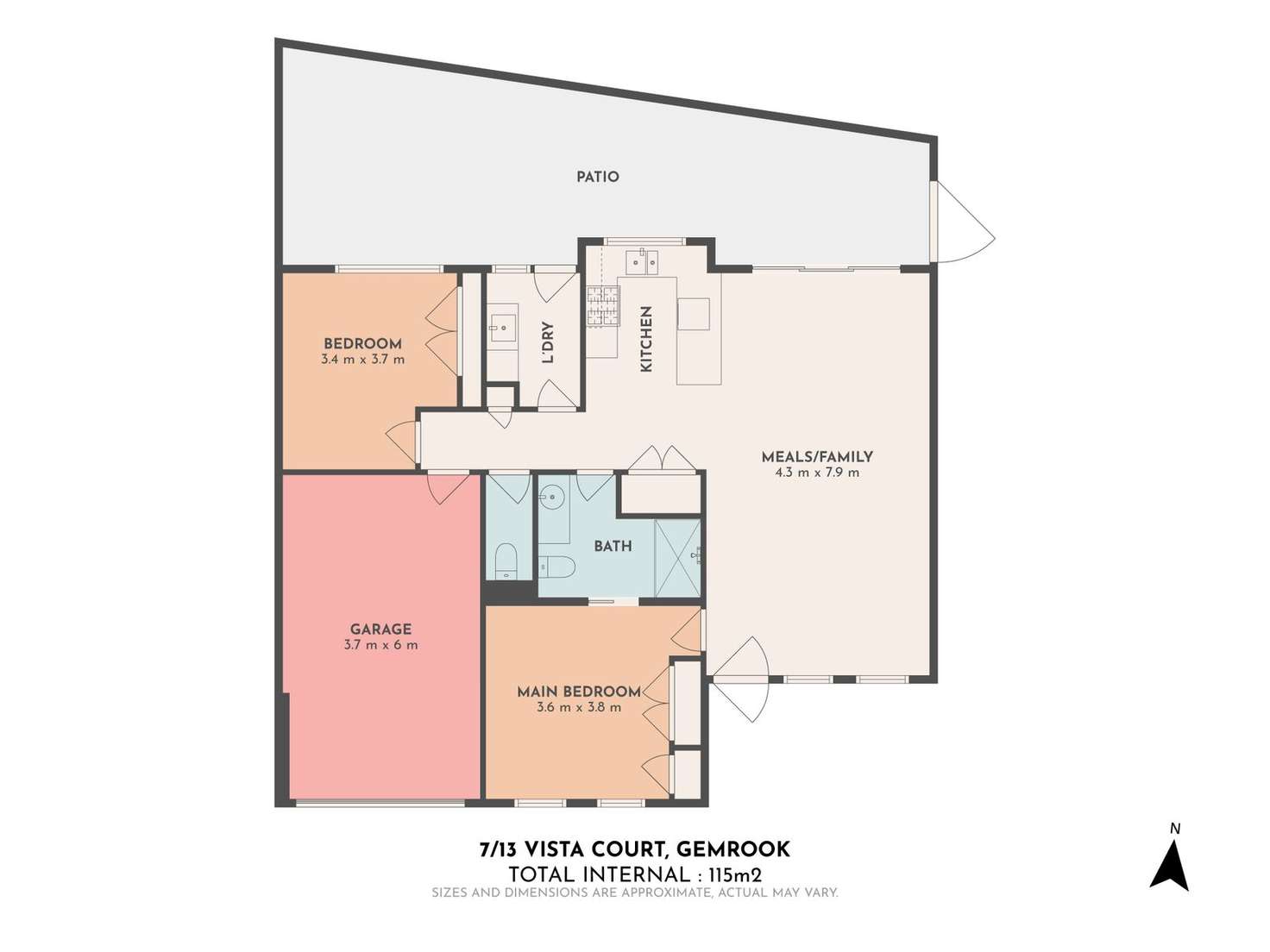 Floorplan of Homely unit listing, 7/13 Vista Court, Gembrook VIC 3783