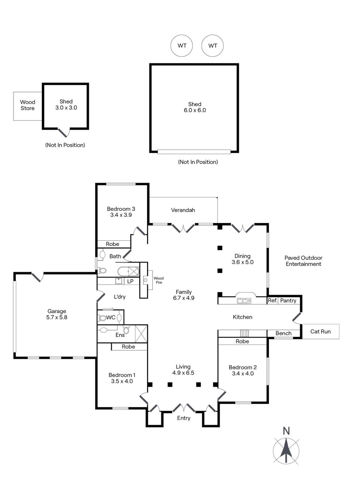 Floorplan of Homely house listing, 334 Knox Road, Romsey VIC 3434