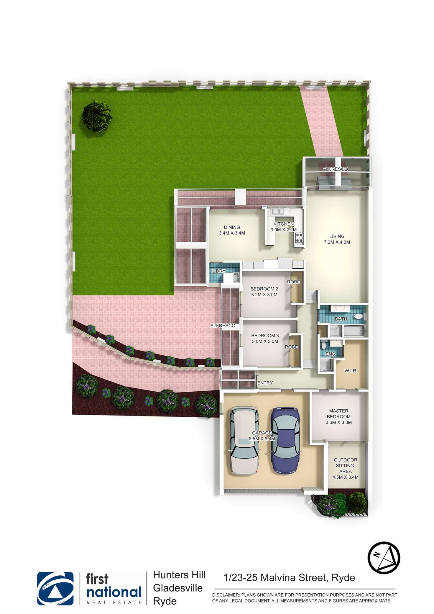Floorplan of Homely villa listing, 1/23 Malvina Street, Ryde NSW 2112