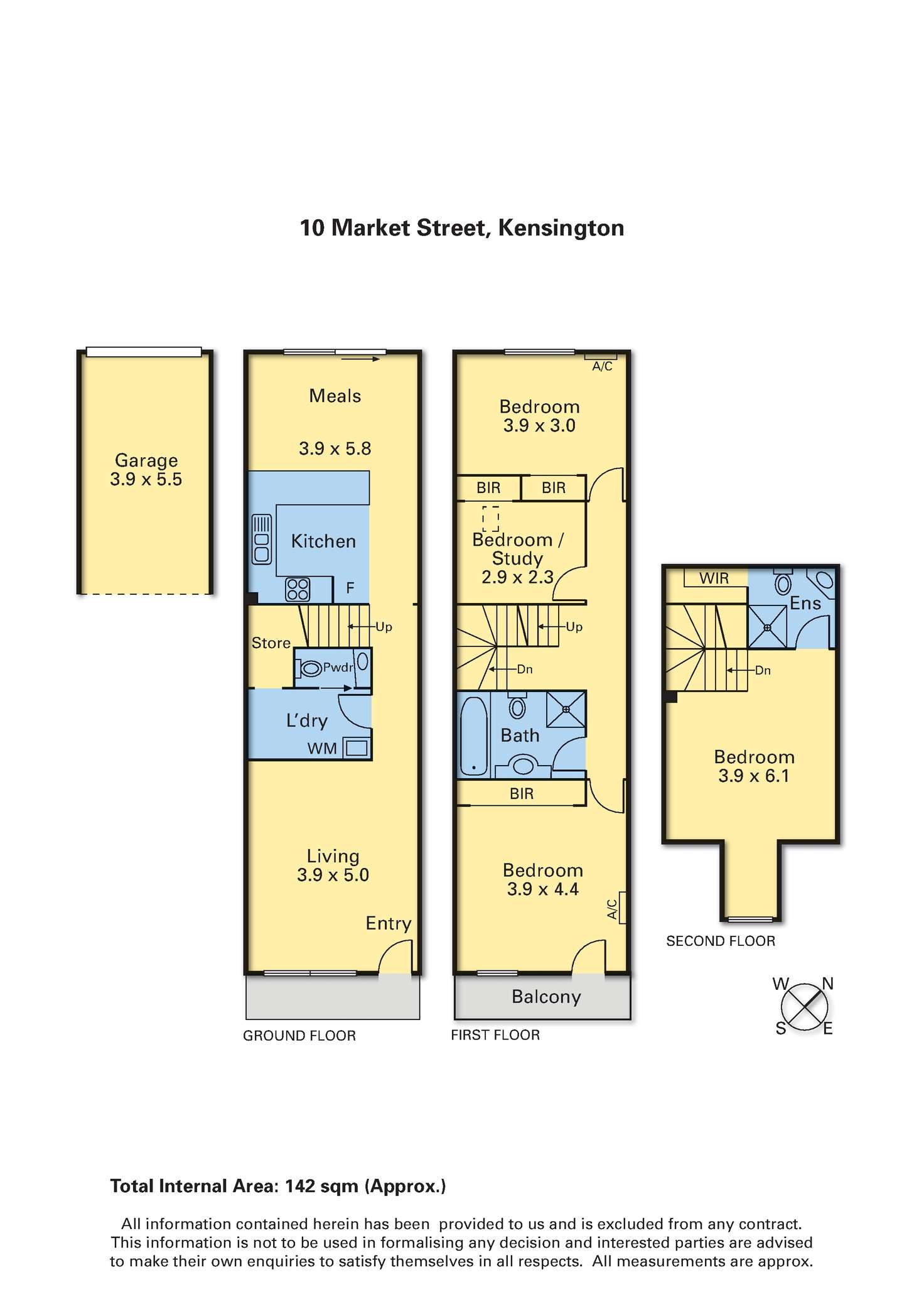 Floorplan of Homely house listing, 10 Market Street, Kensington VIC 3031