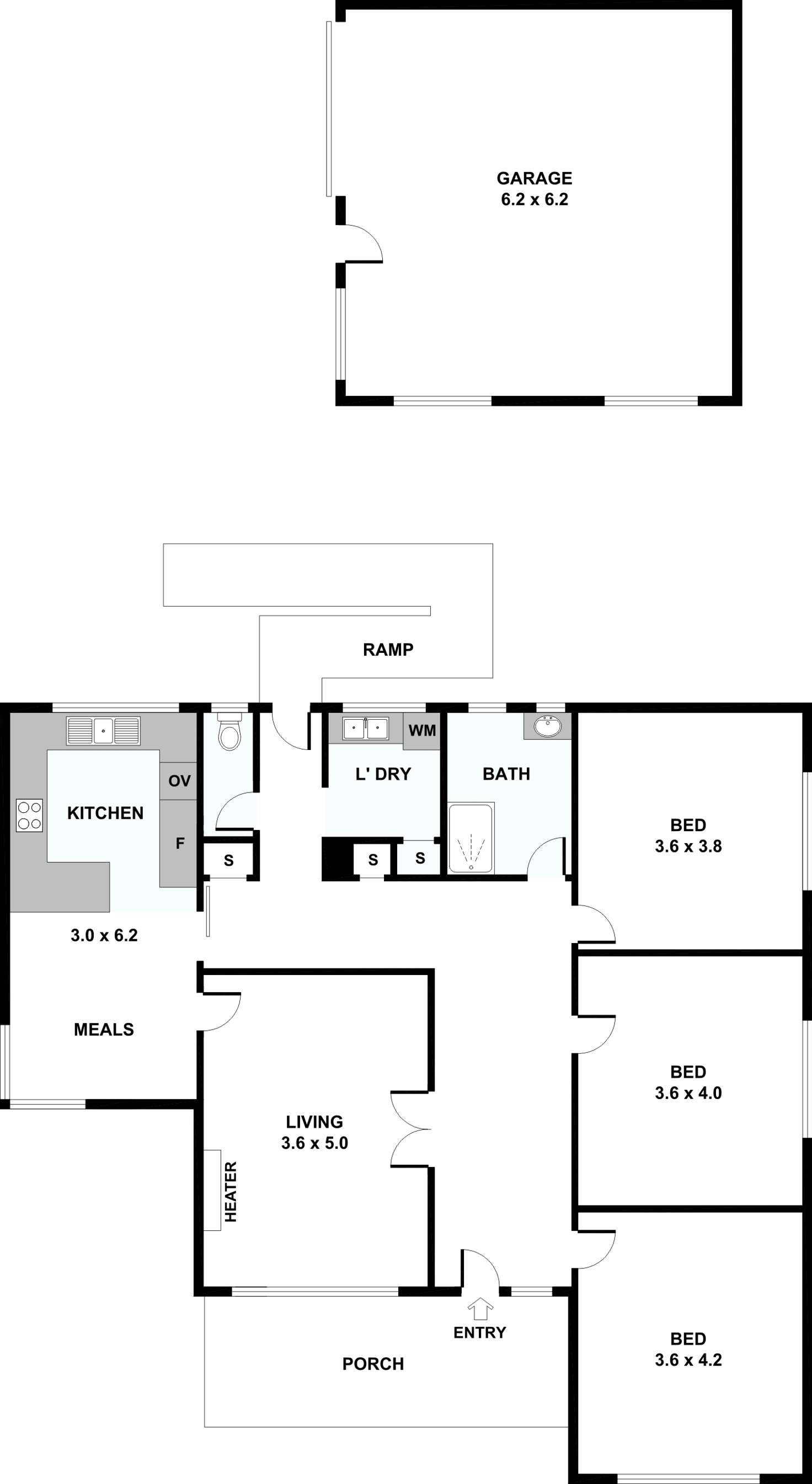 Floorplan of Homely house listing, 111 Hertford Road, Sunshine VIC 3020