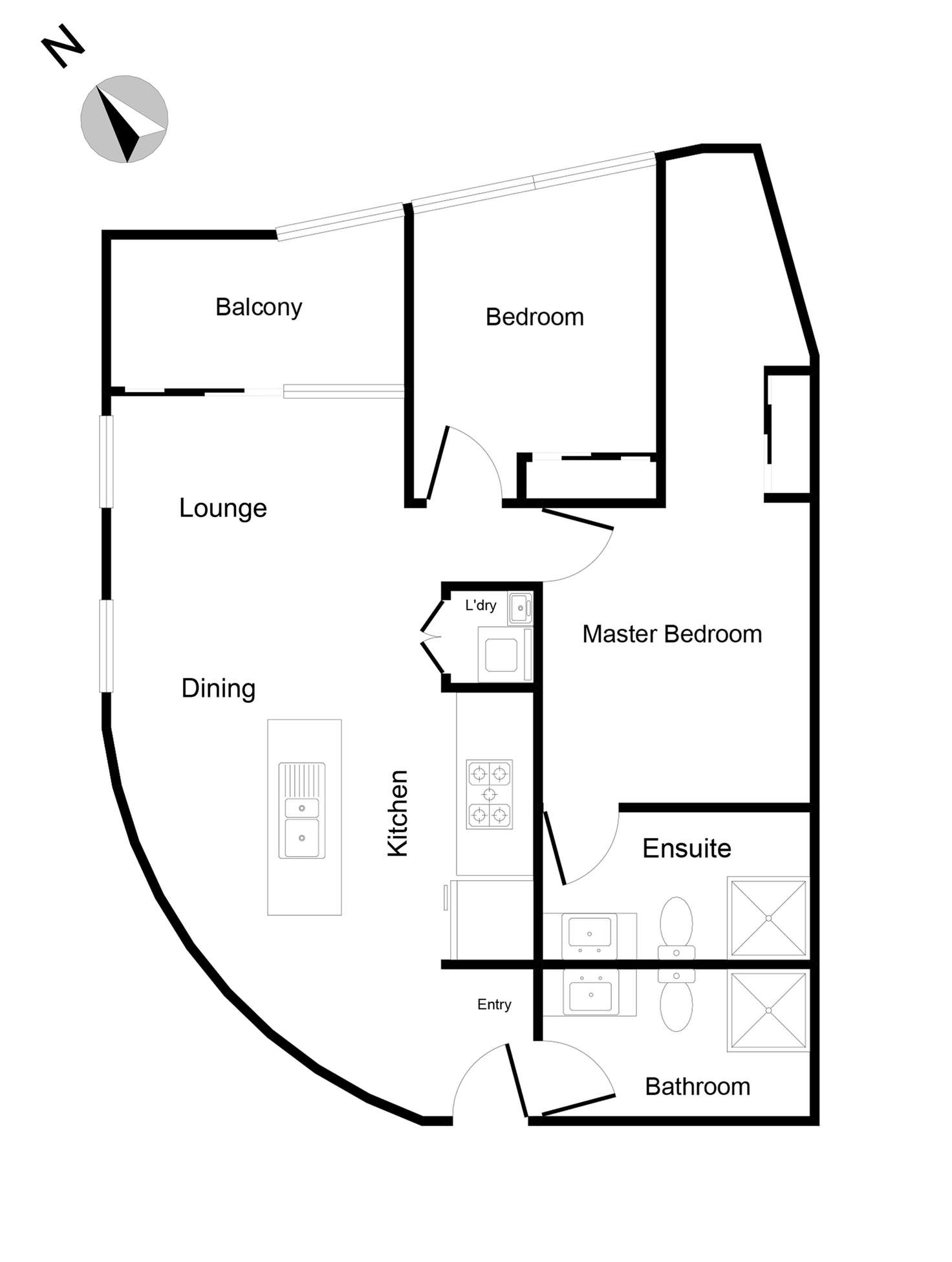 Floorplan of Homely apartment listing, 913/677 Latrobe Street, Docklands VIC 3008