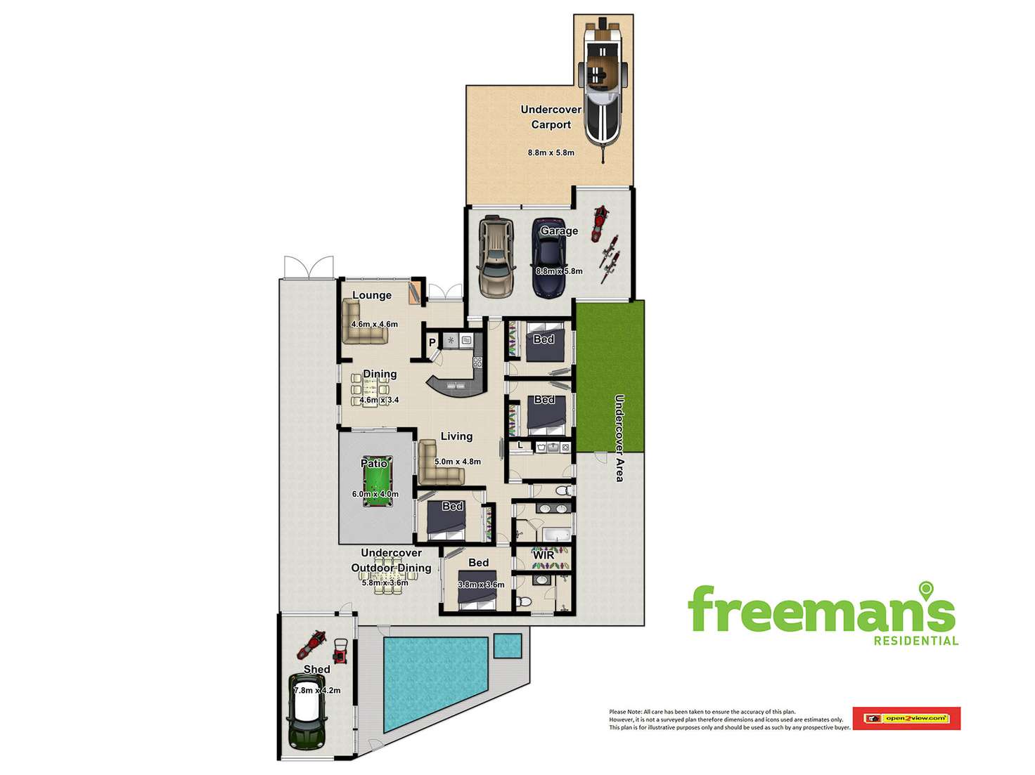 Floorplan of Homely house listing, 96 McFarlane Drive, Kanimbla QLD 4870