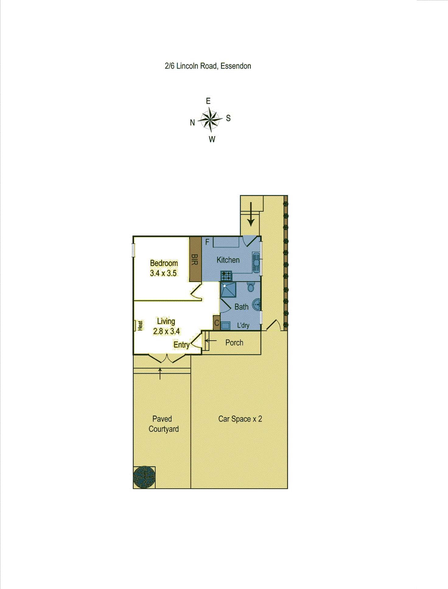 Floorplan of Homely flat listing, 2/6 Lincoln Road, Essendon VIC 3040