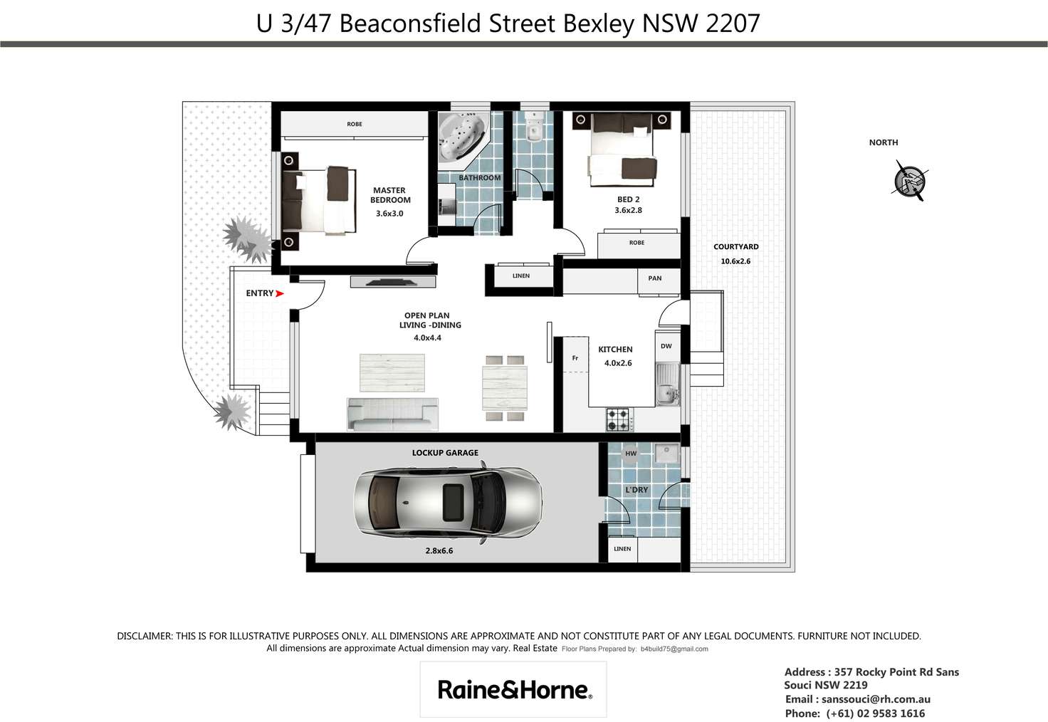 Floorplan of Homely villa listing, 3/47 Beaconsfield Street, Bexley NSW 2207