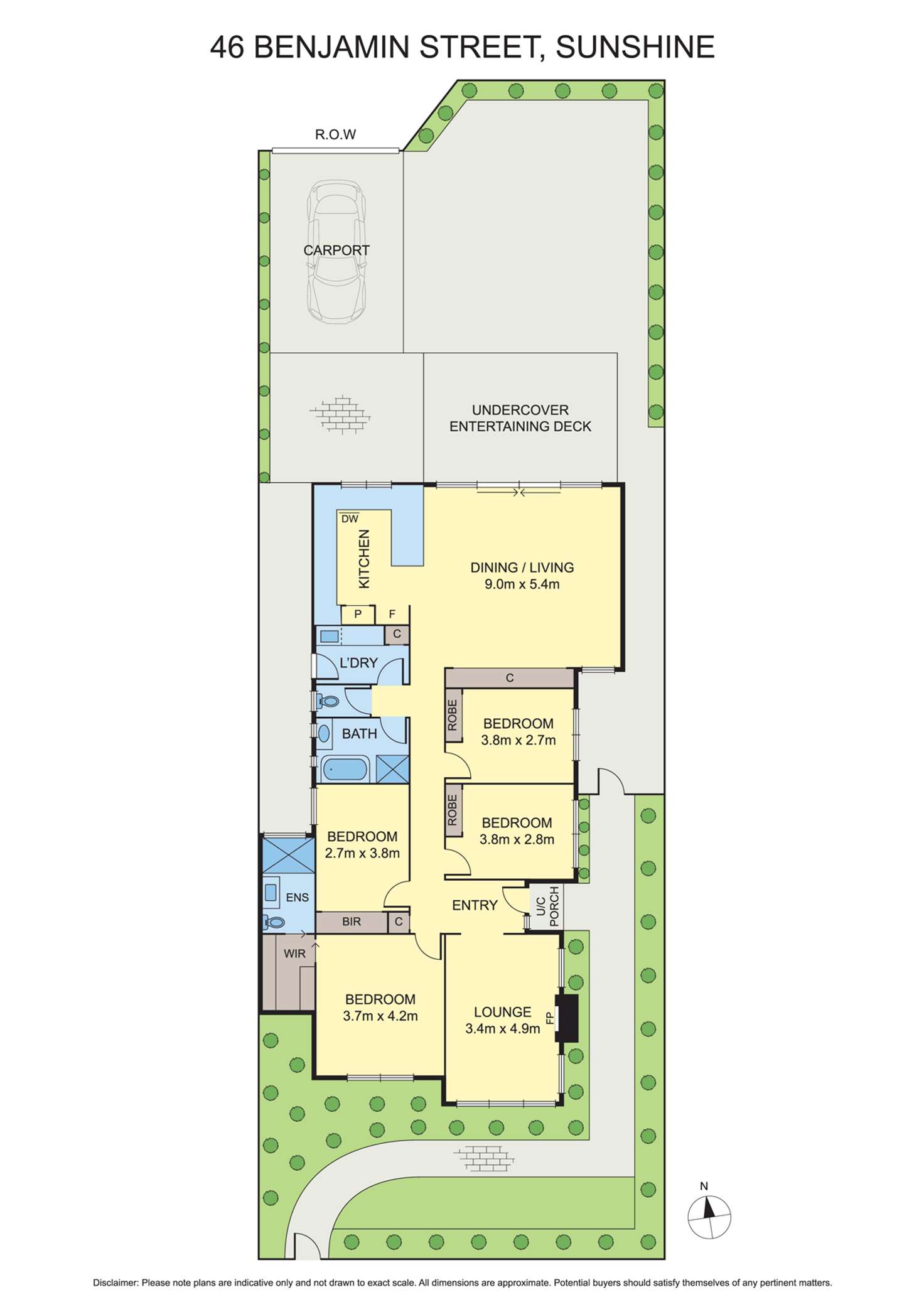 Floorplan of Homely house listing, 46 Benjamin Street, Sunshine VIC 3020