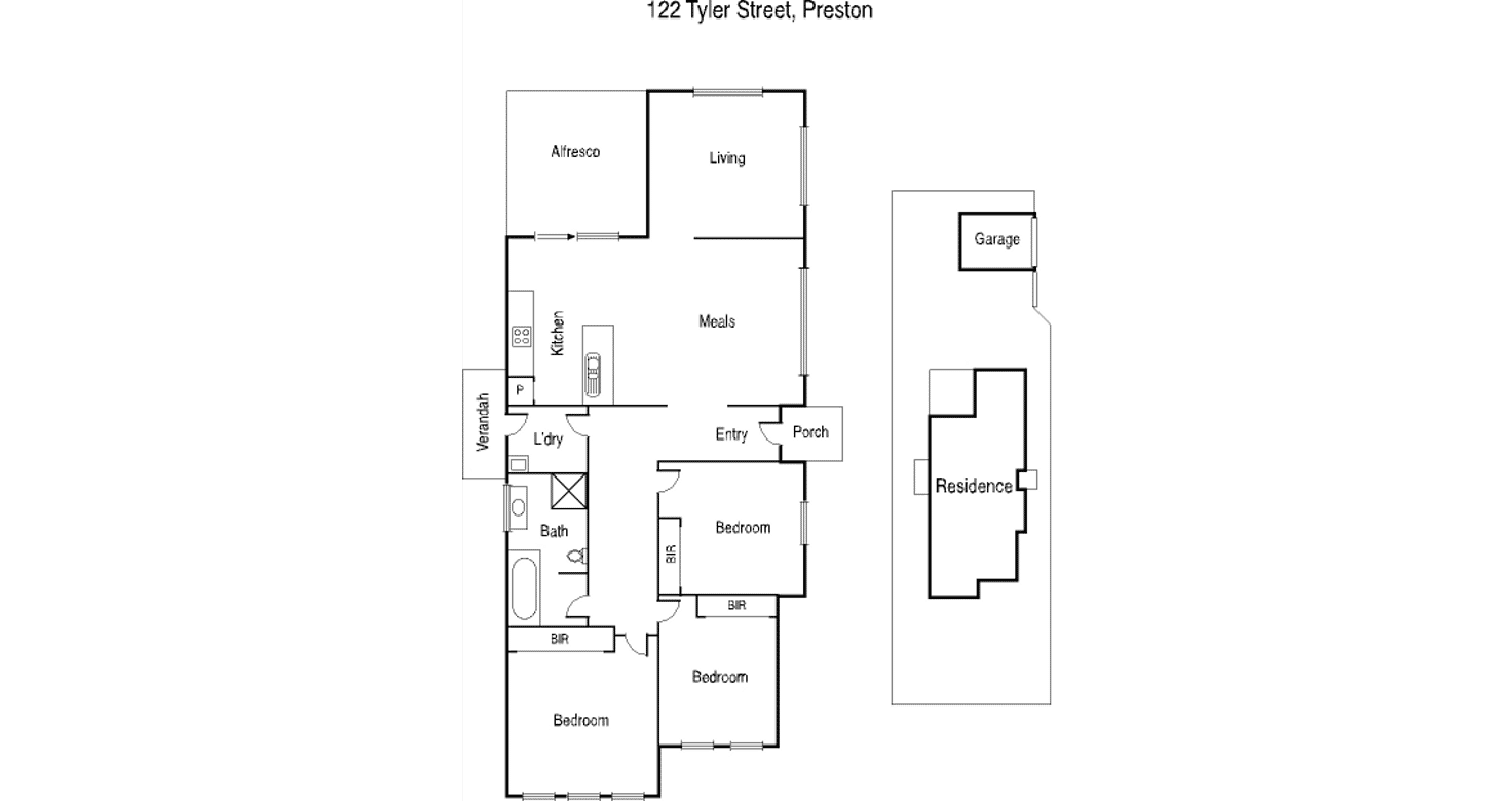 Floorplan of Homely house listing, 122 Tyler Street, Preston VIC 3072