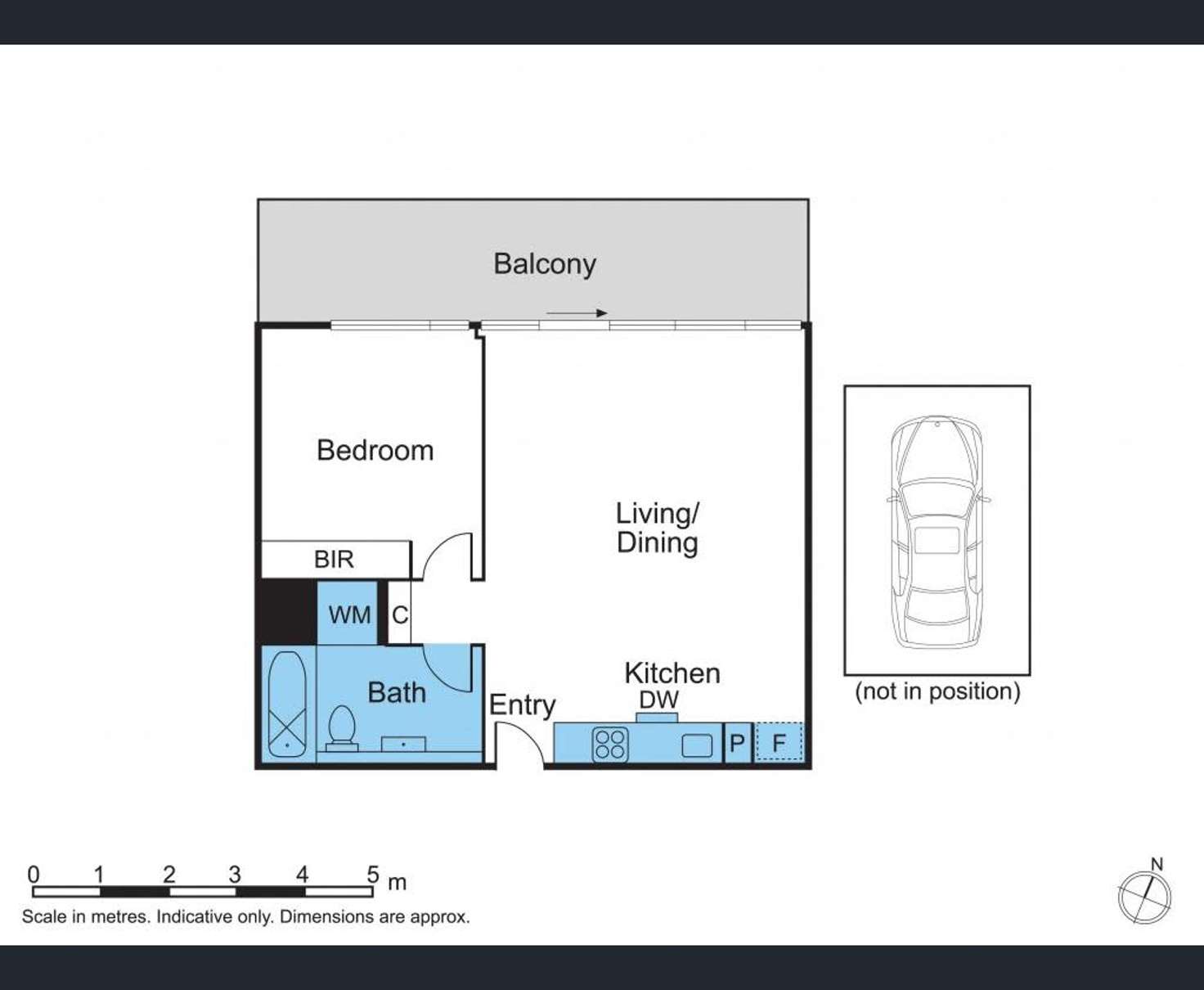 Floorplan of Homely apartment listing, 506/55 Queens Rd, Melbourne VIC 3004