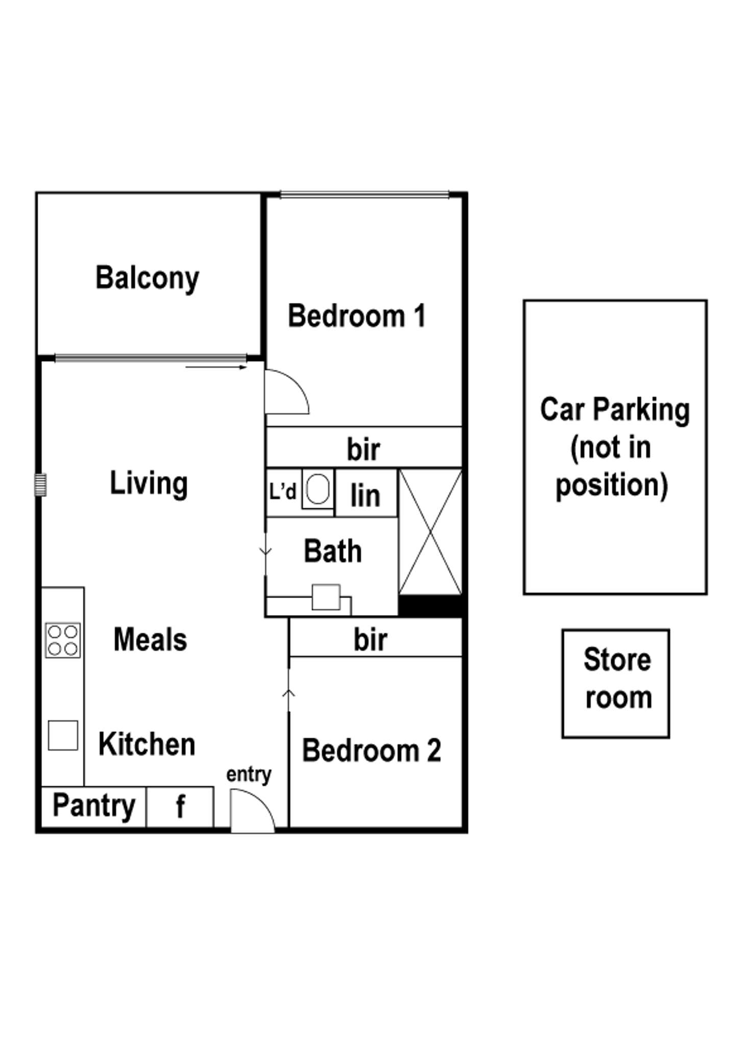 Floorplan of Homely apartment listing, 310/60-96 Macaulay Road, North Melbourne VIC 3051