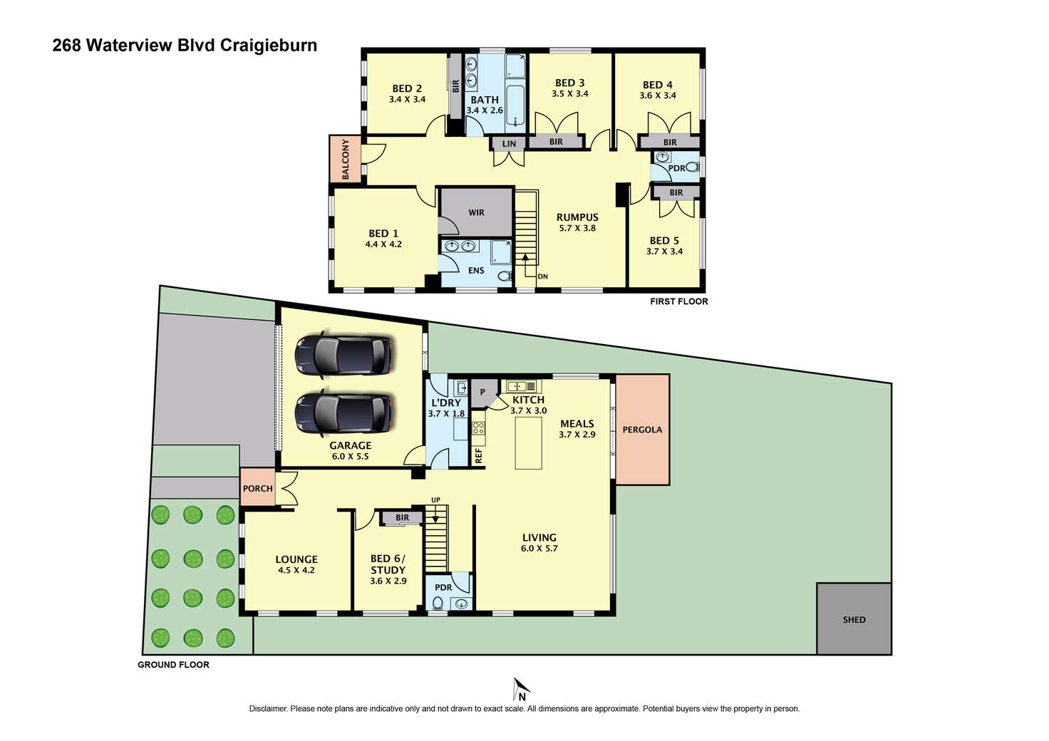 Floorplan of Homely house listing, 268 Waterview Boulevard, Craigieburn VIC 3064