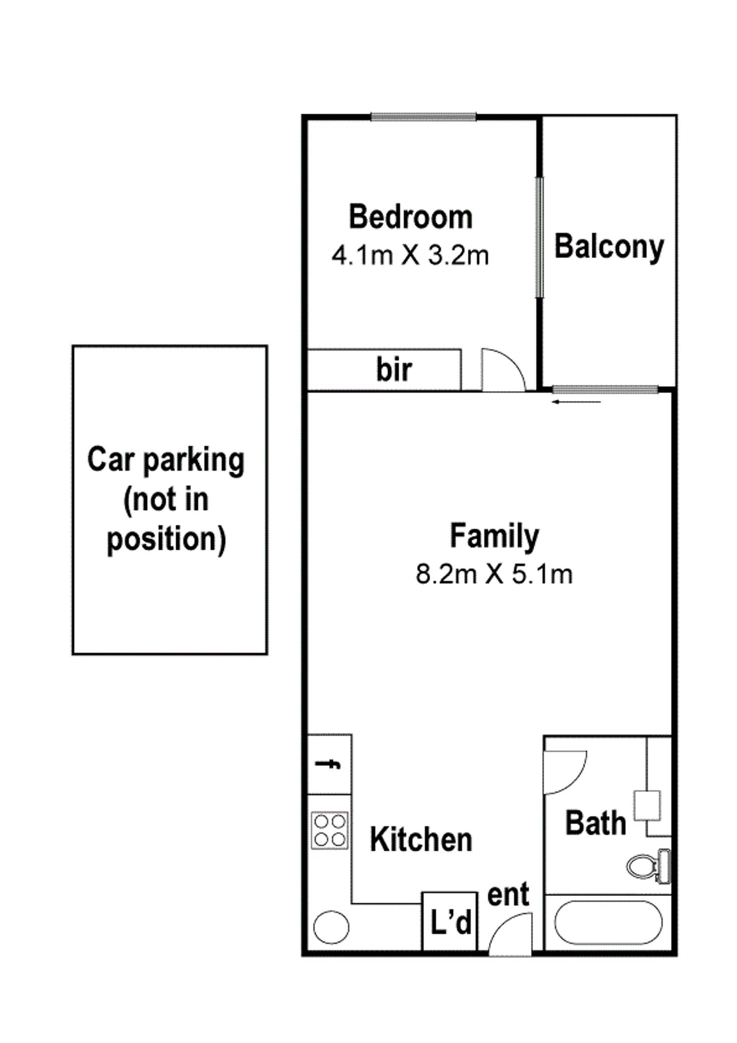 Floorplan of Homely apartment listing, LOT 108/1142 Mount Alexander Road, Essendon VIC 3040