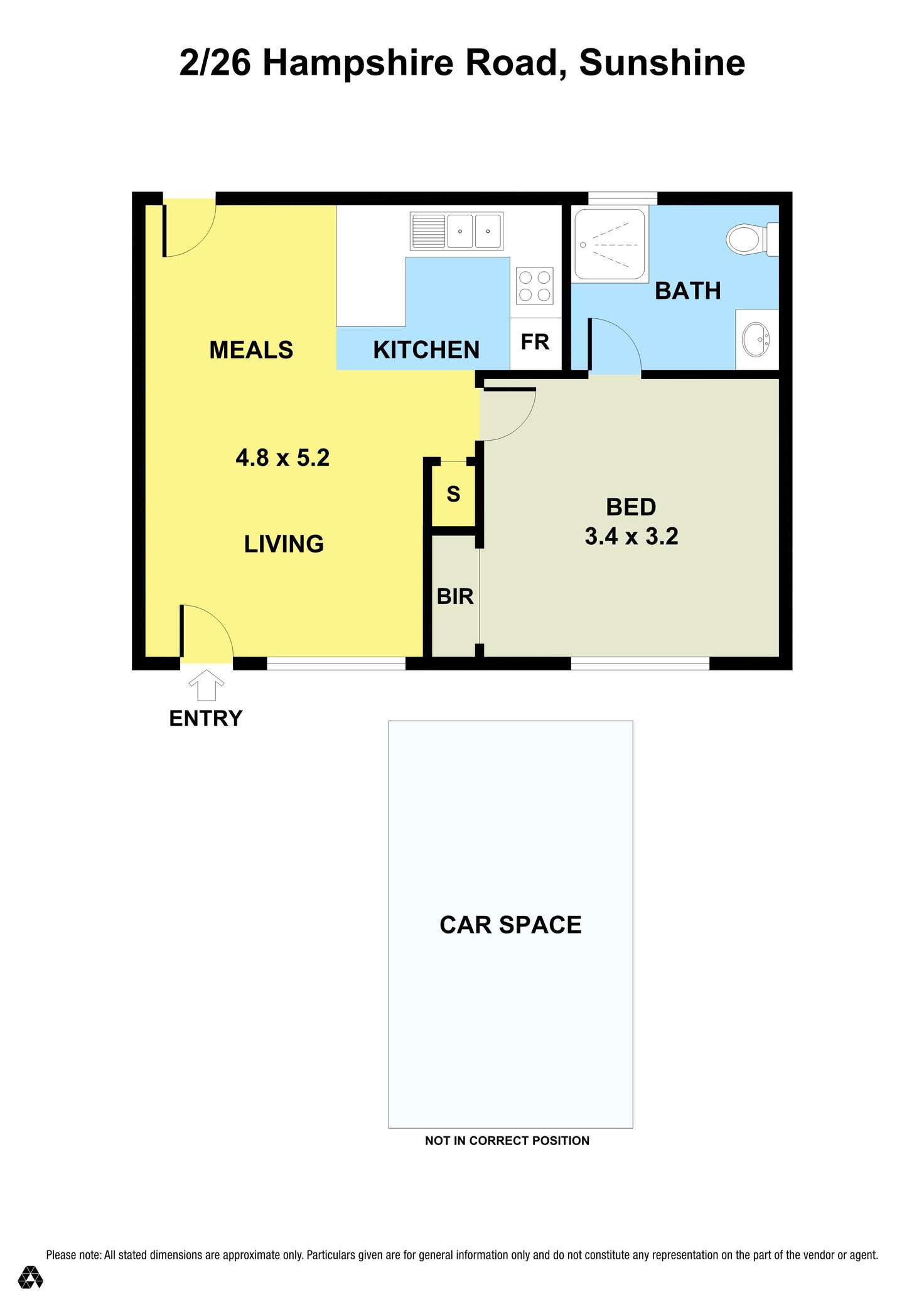 Floorplan of Homely unit listing, 2/26 Hampshire Road, Sunshine VIC 3020