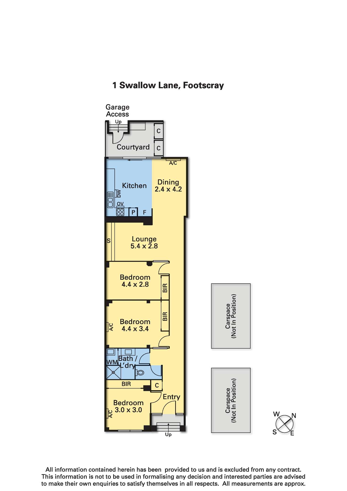 Floorplan of Homely apartment listing, 1 Swallow Lane, Footscray VIC 3011