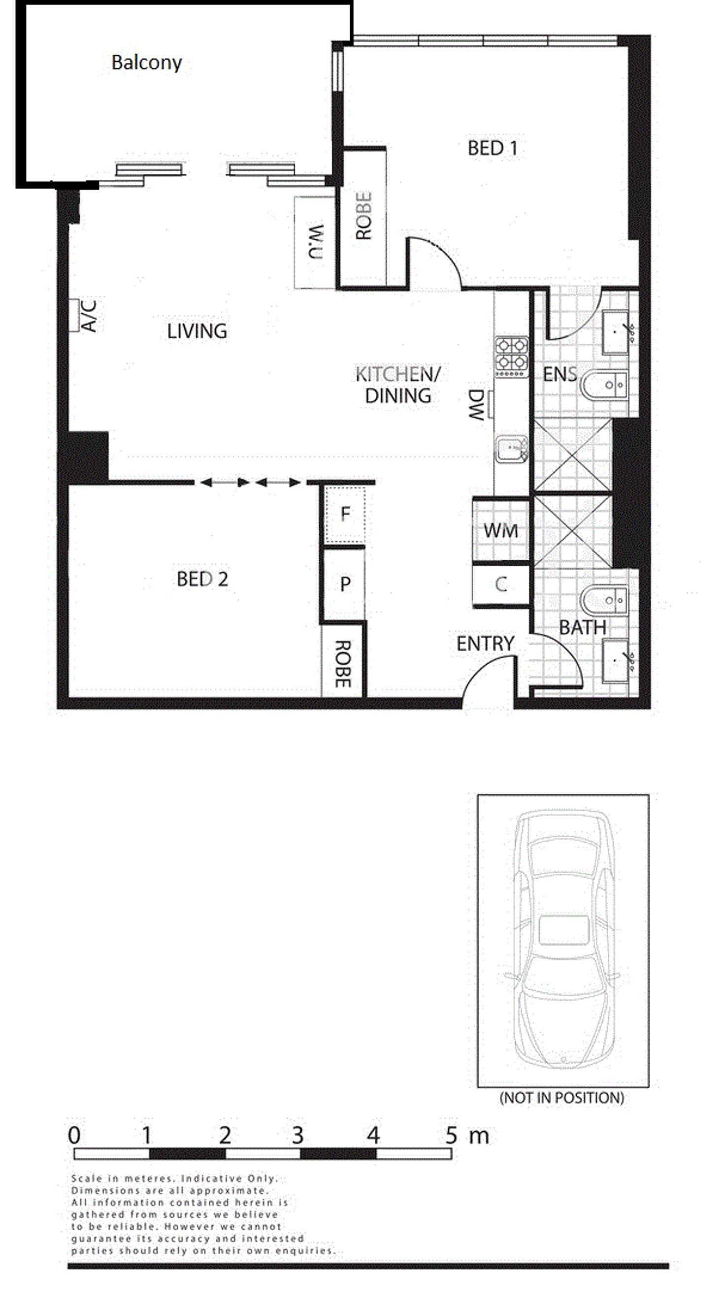 Floorplan of Homely apartment listing, 9/220 Spencer Street, Melbourne VIC 3000