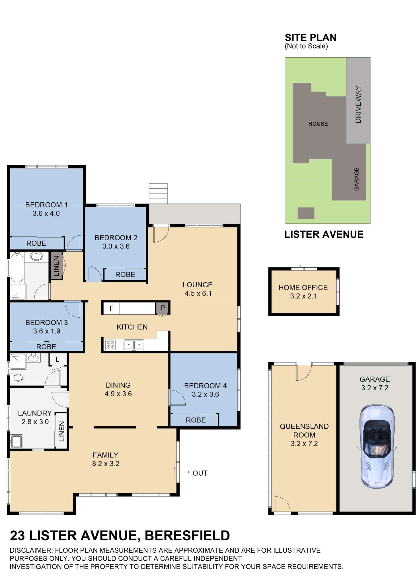 Floorplan of Homely house listing, 23 Lister Avenue, Beresfield NSW 2322