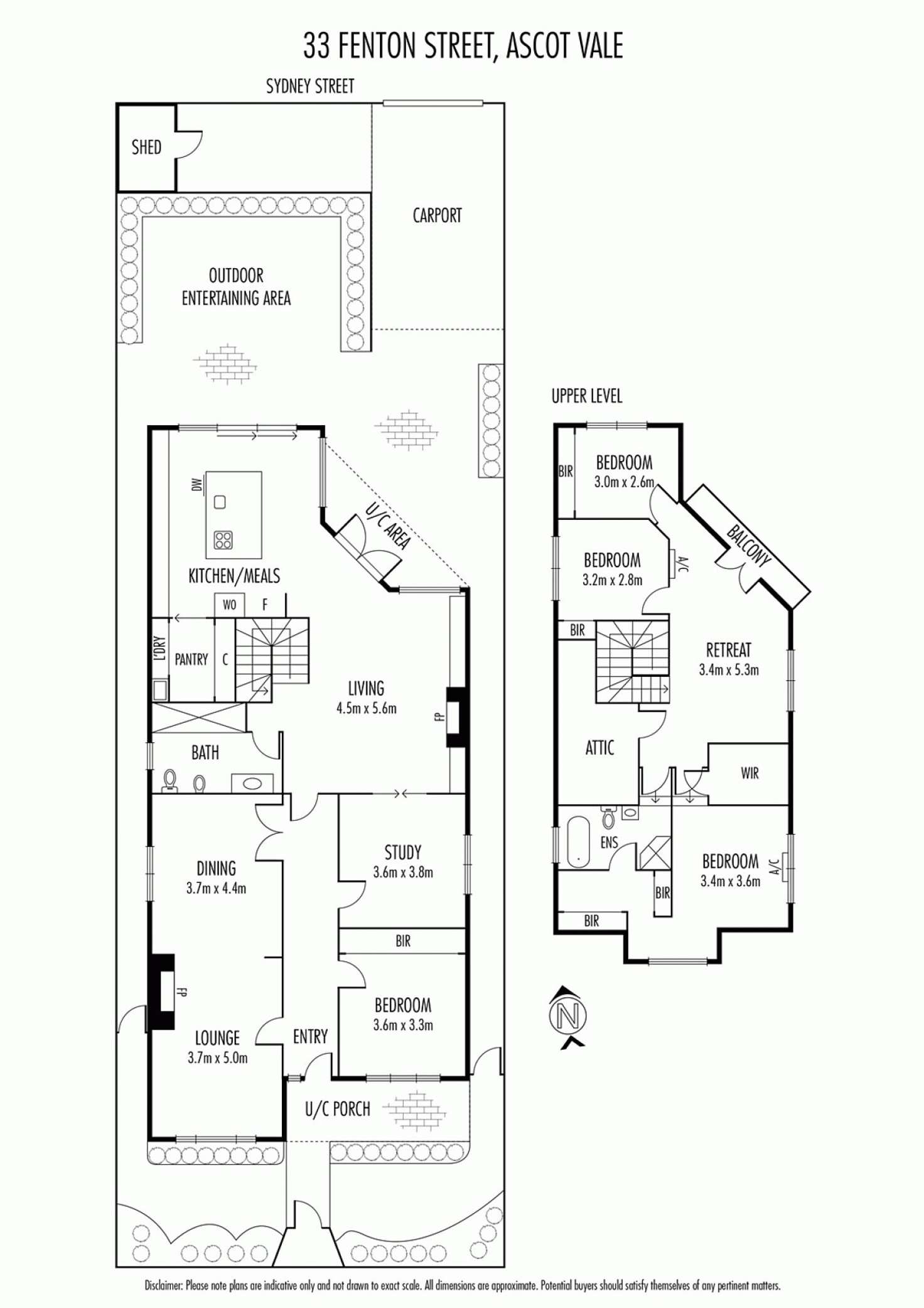 Floorplan of Homely house listing, 33 Fenton Street, Ascot Vale VIC 3032