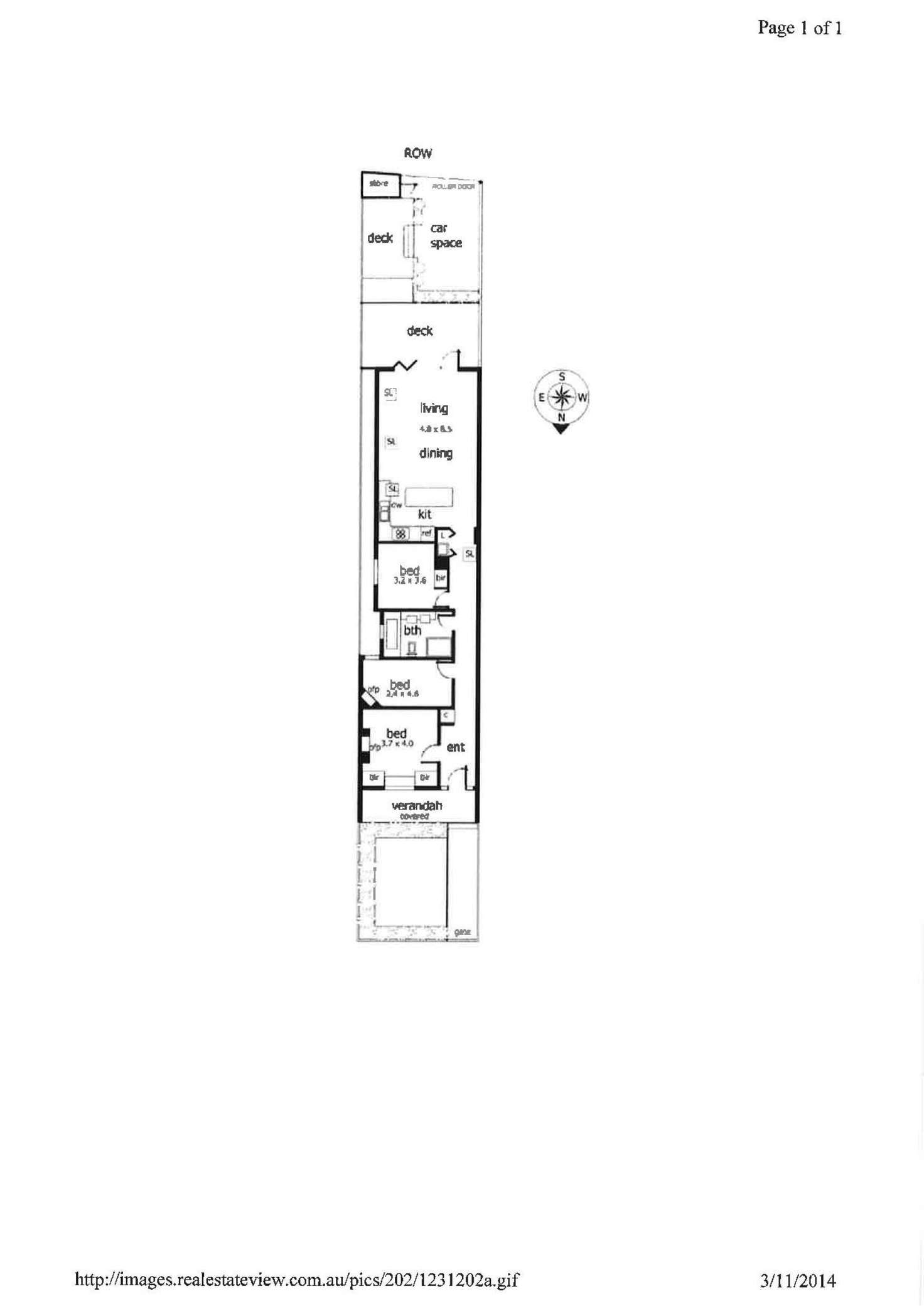 Floorplan of Homely house listing, 76 Mitchell Street, Northcote VIC 3070