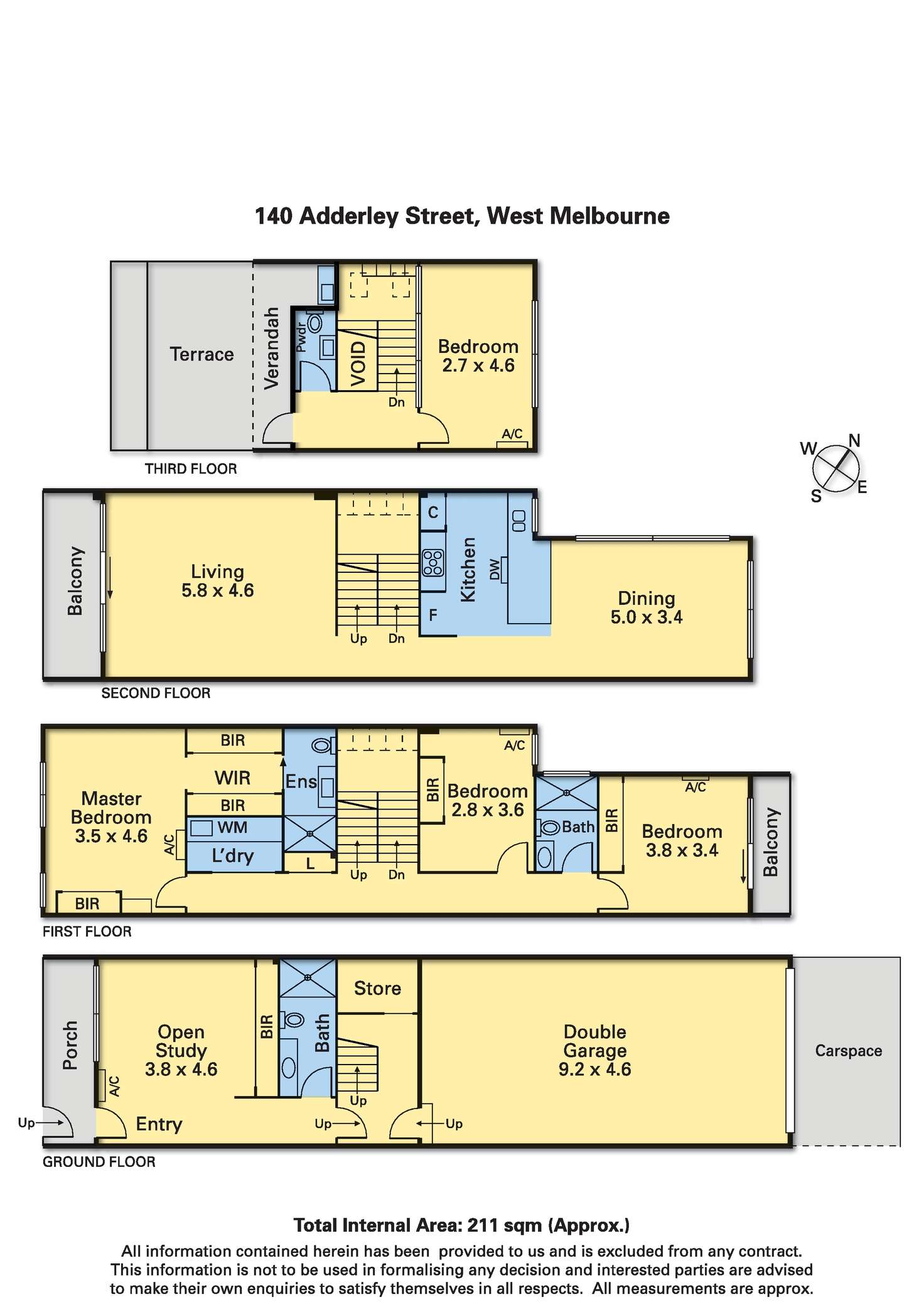 Floorplan of Homely house listing, 140 Adderley Street, West Melbourne VIC 3003