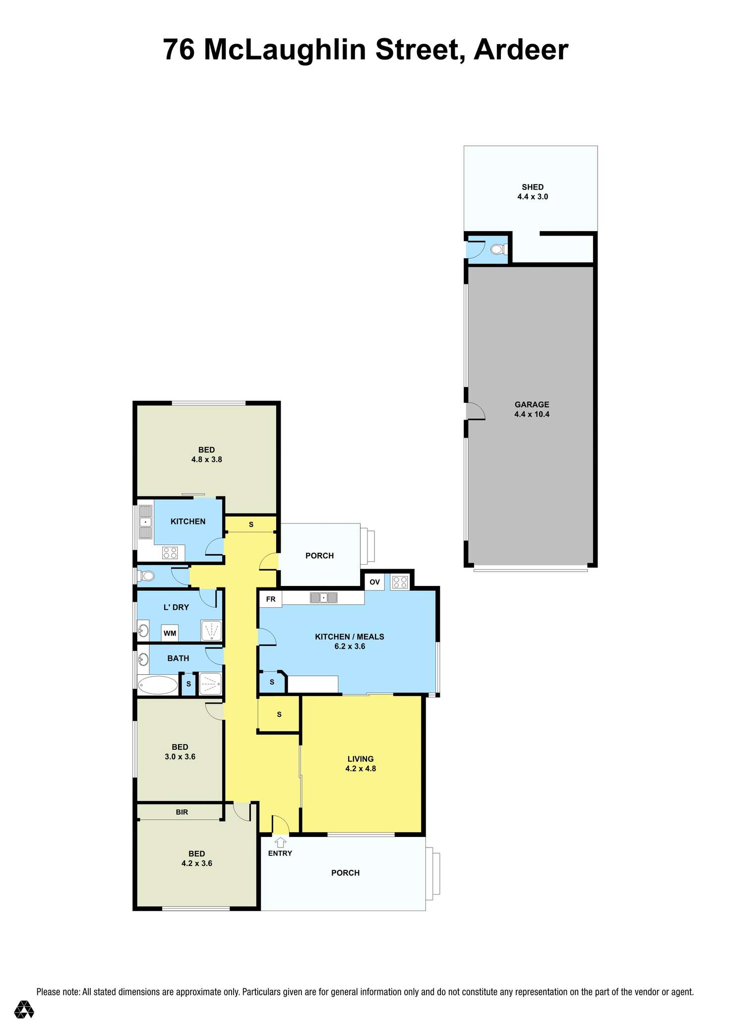 Floorplan of Homely house listing, 76 McLaughlin Street, Ardeer VIC 3022