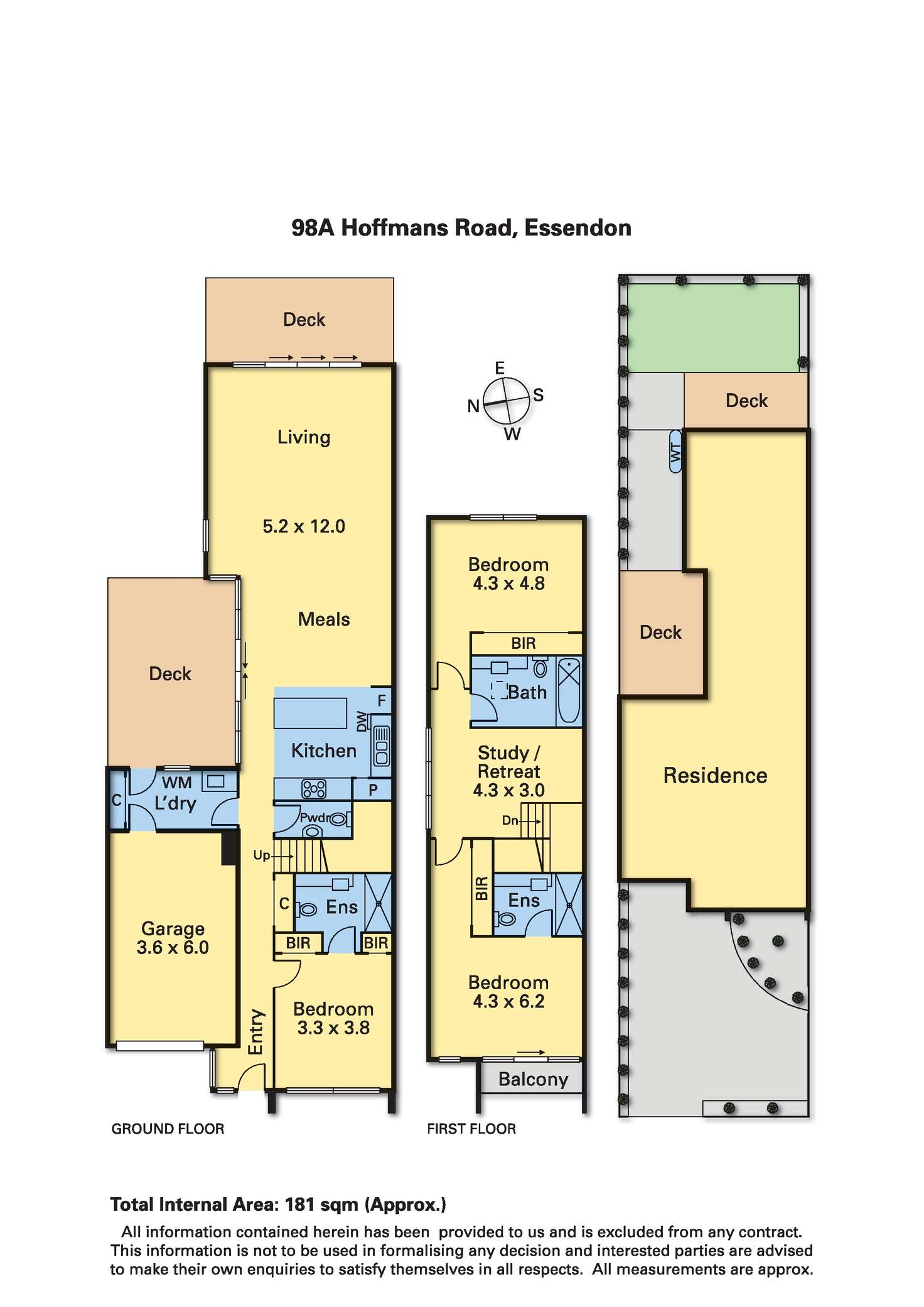 Floorplan of Homely house listing, 98A Hoffmans Road, Essendon VIC 3040
