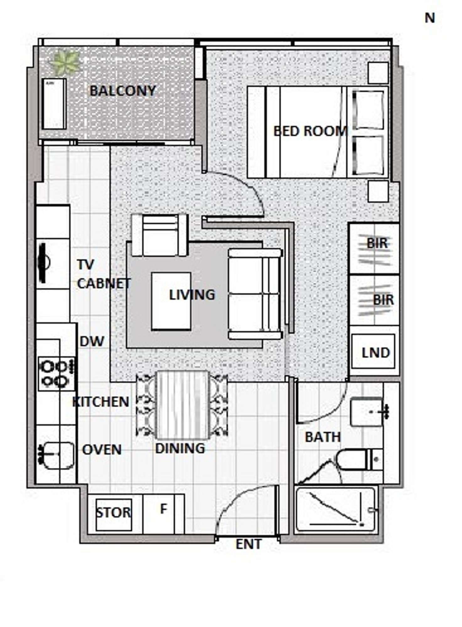 Floorplan of Homely apartment listing, 1809/220 Spencer Street, Melbourne VIC 3000