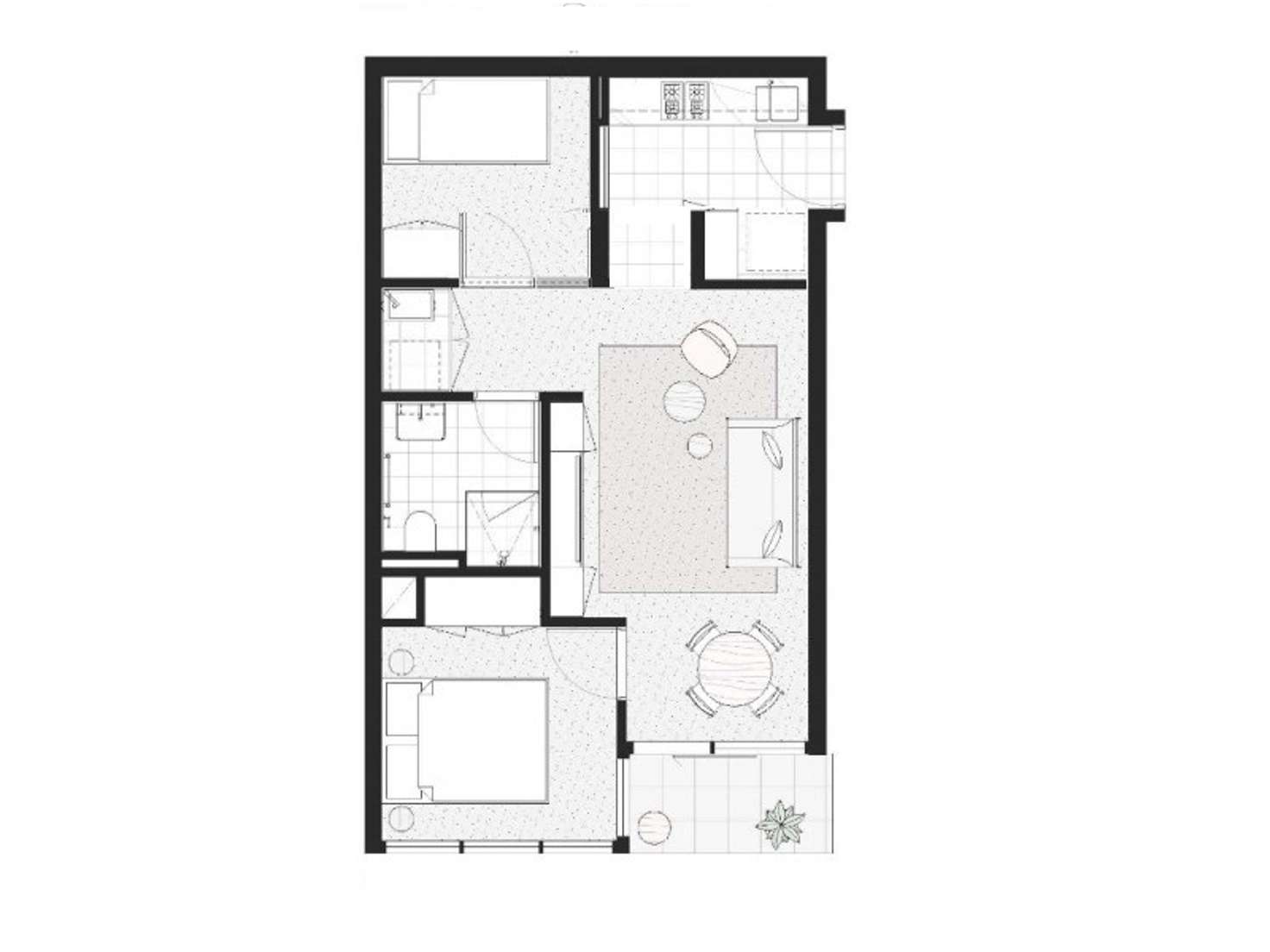 Floorplan of Homely apartment listing, 4702/500 Elizabeth Street, Melbourne VIC 3000