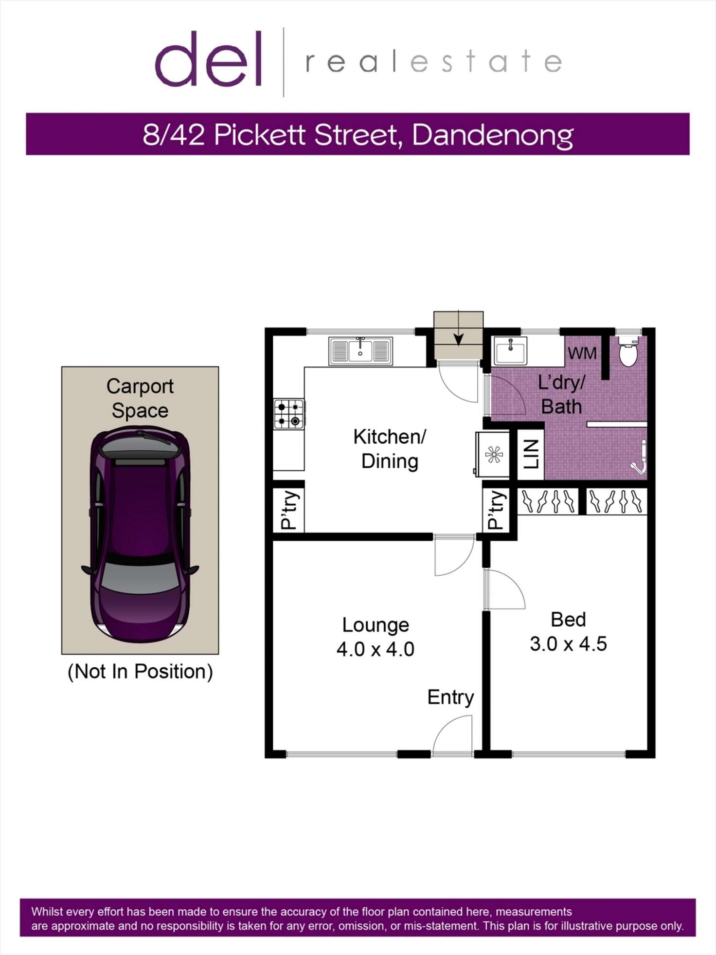 Floorplan of Homely unit listing, 8/42 Pickett Street, Dandenong VIC 3175