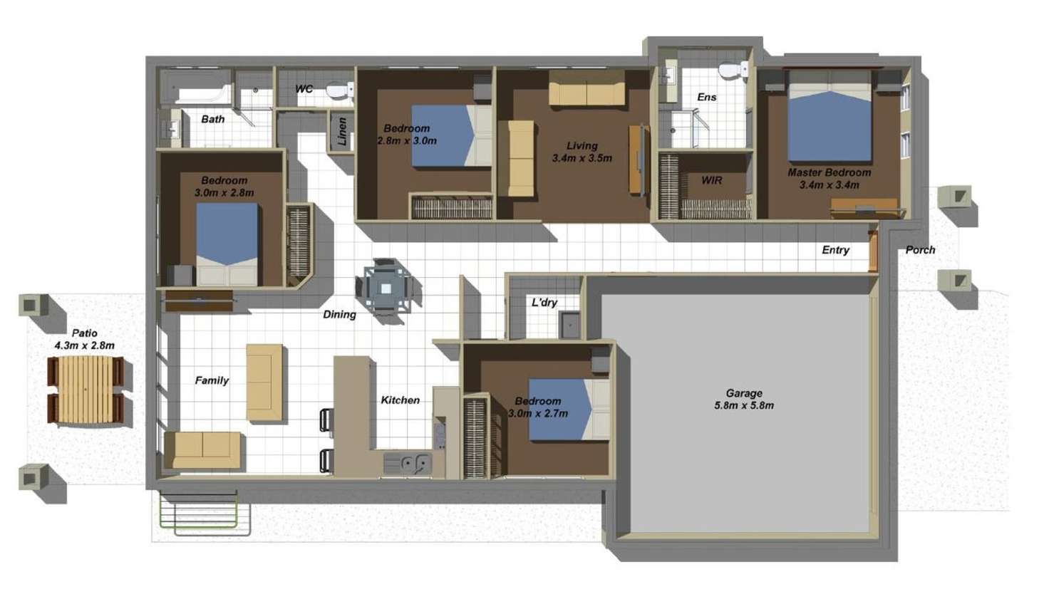 Floorplan of Homely house listing, 31 Benwerrin Street, Pimpama QLD 4209