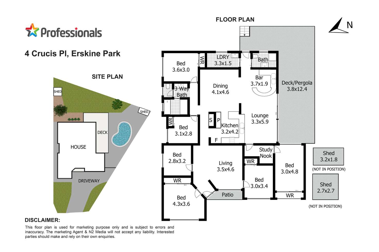Floorplan of Homely house listing, 4 Crucis Place, Erskine Park NSW 2759