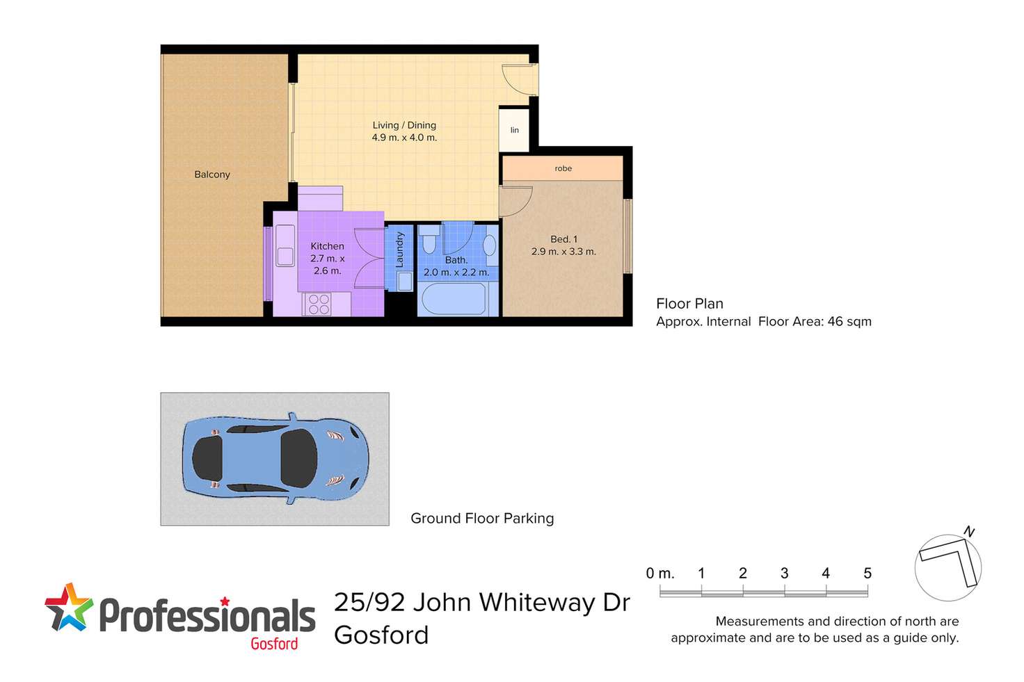 Floorplan of Homely apartment listing, 25/92 John Whiteway Drive, Gosford NSW 2250