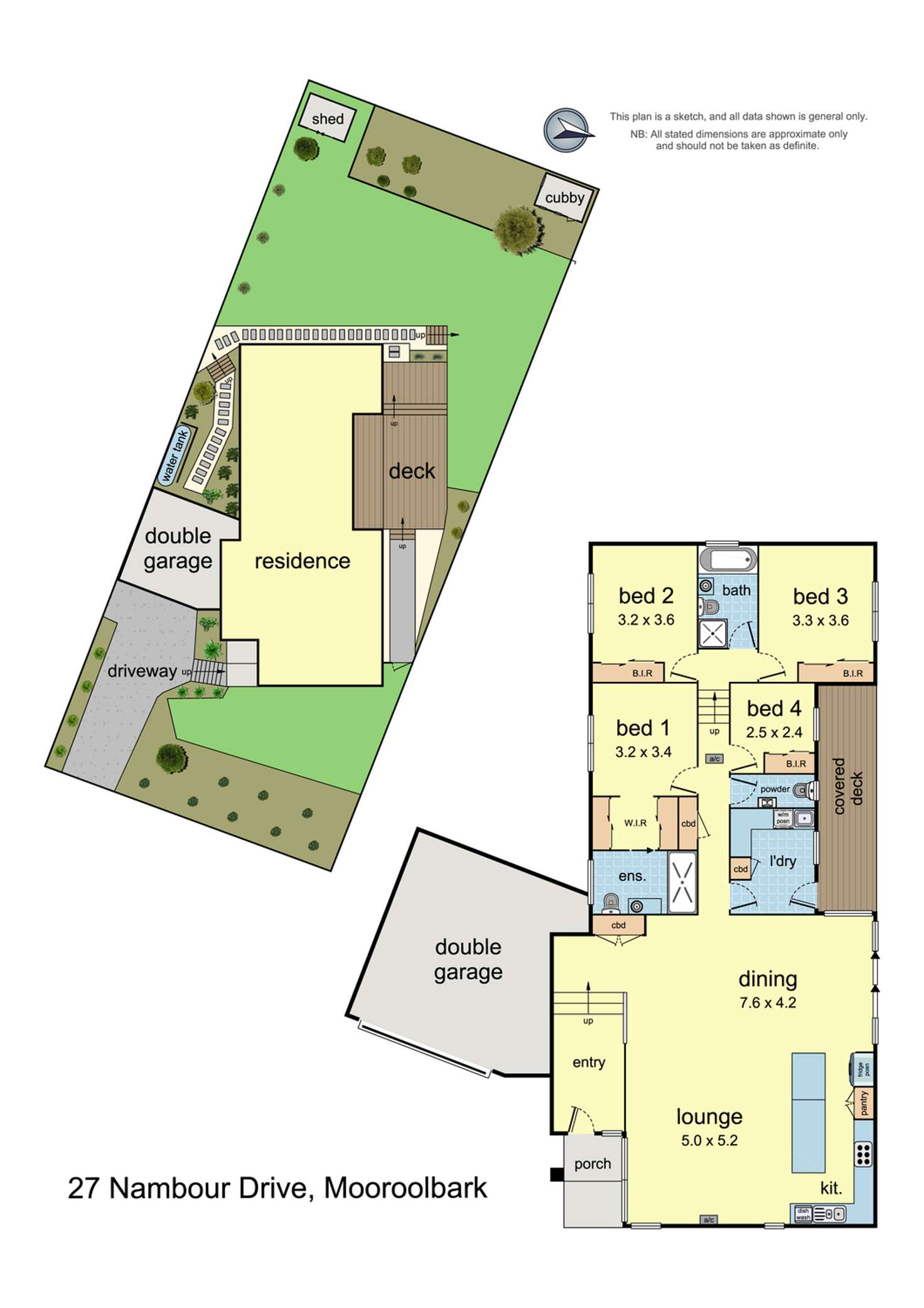 Floorplan of Homely house listing, 27 Nambour Drive, Mooroolbark VIC 3138