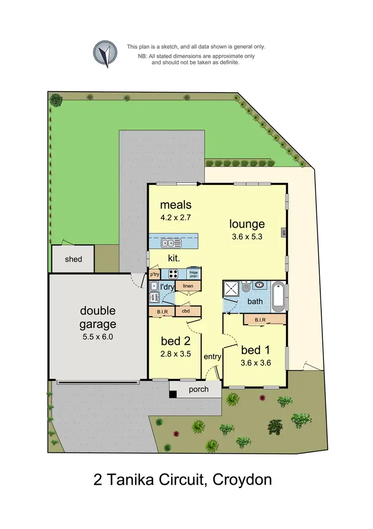 Floorplan of Homely unit listing, 2 Tanika Circuit, Croydon VIC 3136