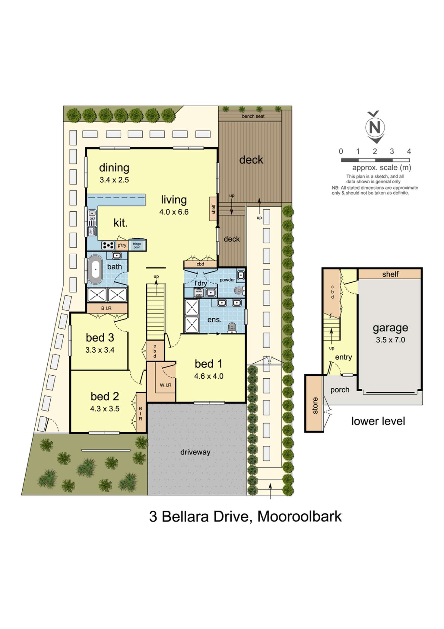 Floorplan of Homely house listing, 3 Bellara Drive, Mooroolbark VIC 3138