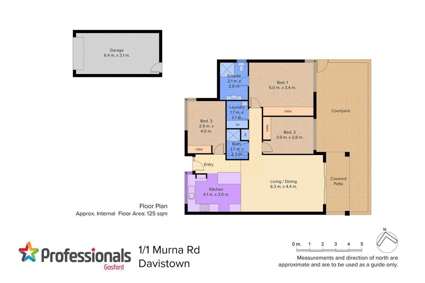 Floorplan of Homely villa listing, 1/1 Murna Road, Davistown NSW 2251