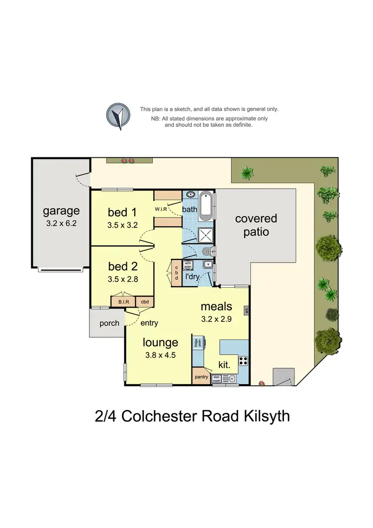 Floorplan of Homely unit listing, 2/4 Colchester Road, Kilsyth VIC 3137