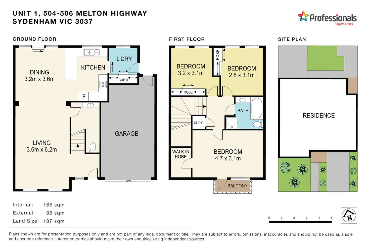 Floorplan of Homely townhouse listing, 1/504-506 Melton Highway, Sydenham VIC 3037