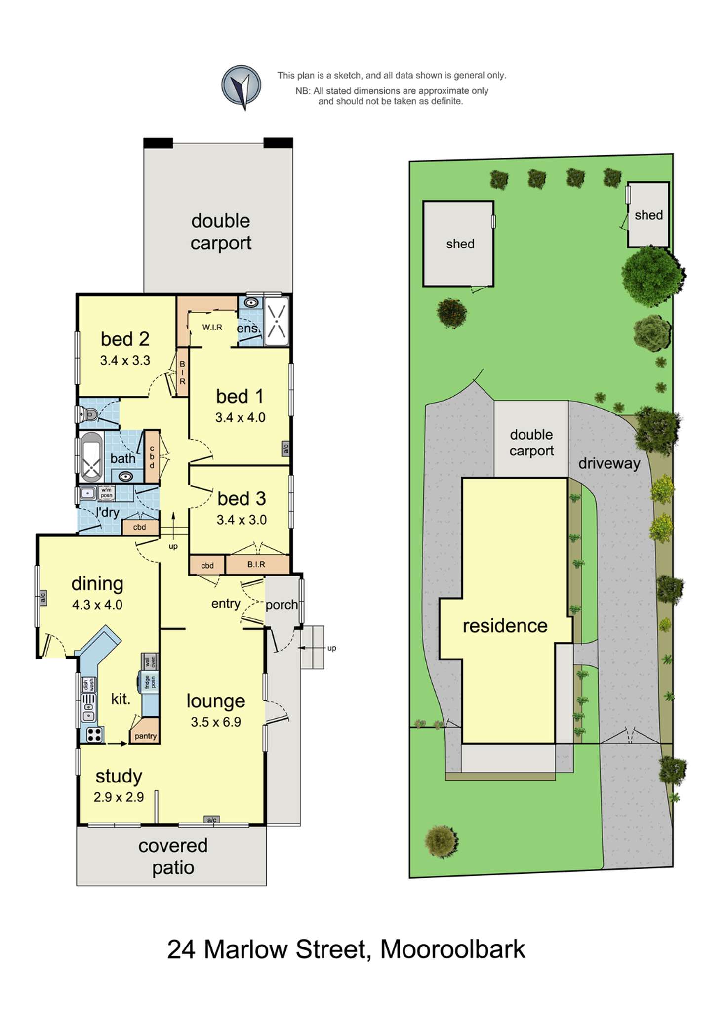 Floorplan of Homely house listing, 24 Marlow Street, Mooroolbark VIC 3138