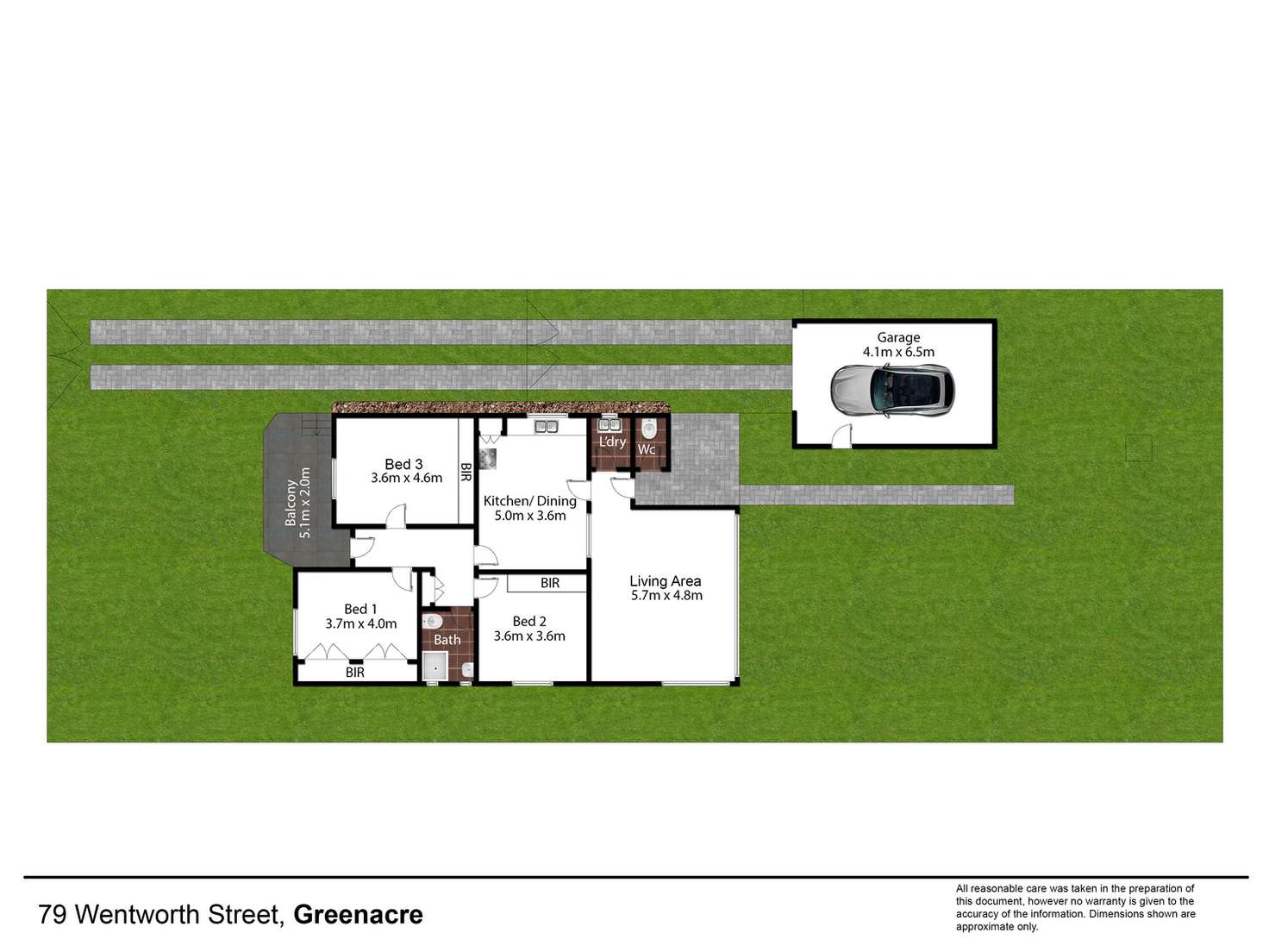 Floorplan of Homely house listing, 79 Wentworth Street, Greenacre NSW 2190