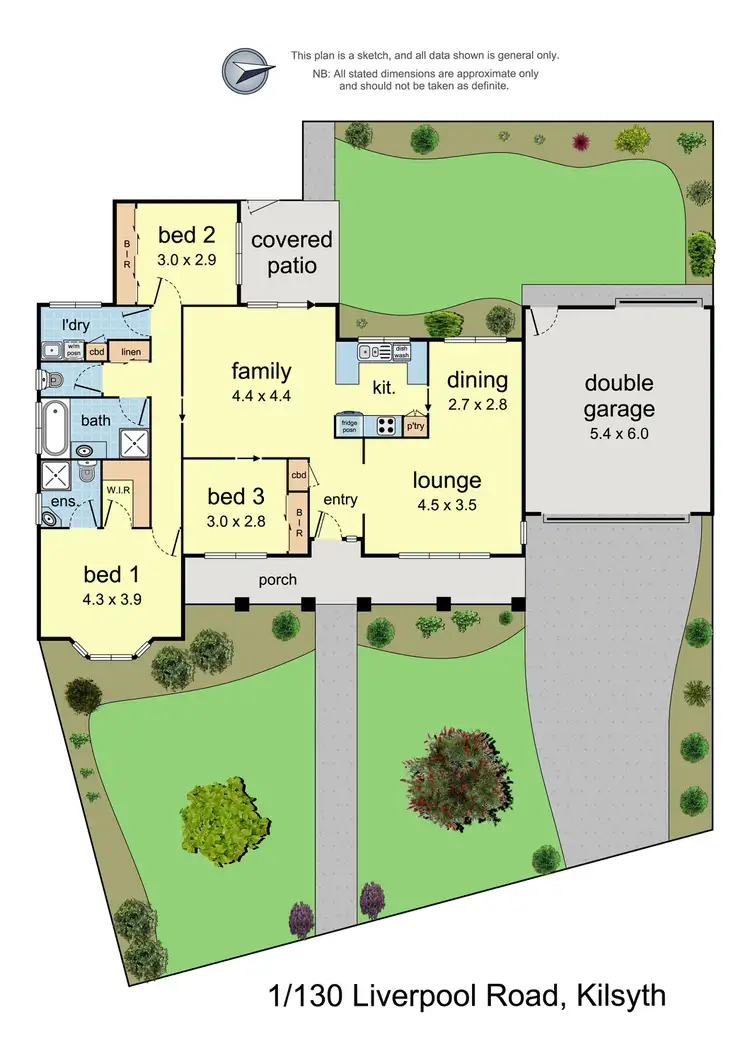 Floorplan of Homely unit listing, 1/130 Liverpool Road, Kilsyth VIC 3137