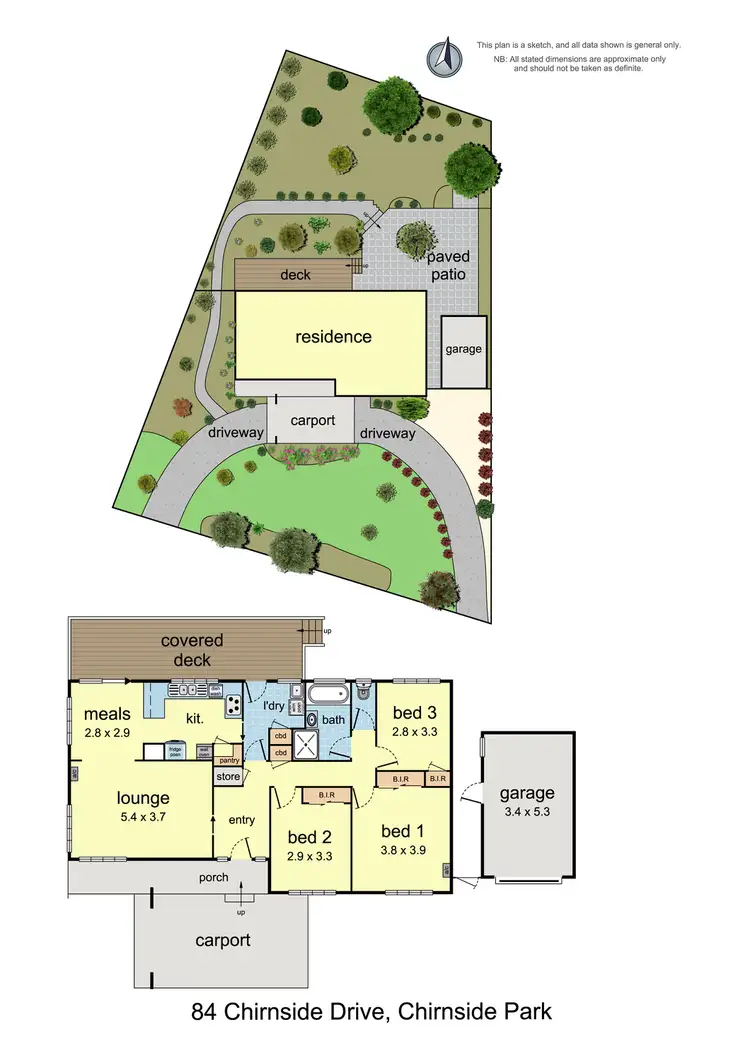 Floorplan of Homely house listing, 84 Chirnside Drive, Chirnside Park VIC 3116