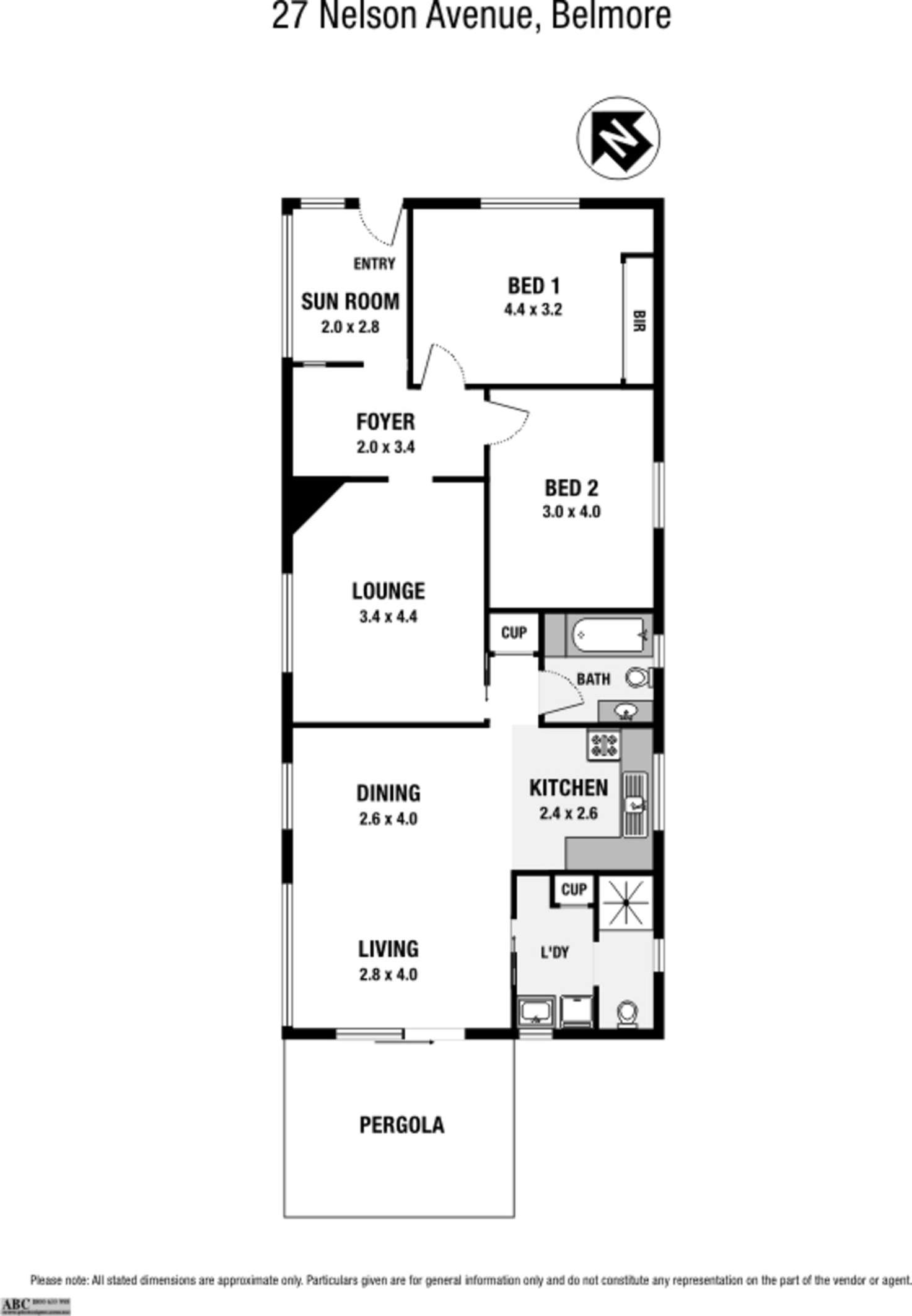 Floorplan of Homely house listing, 27 Nelson Avenue, Belmore NSW 2192