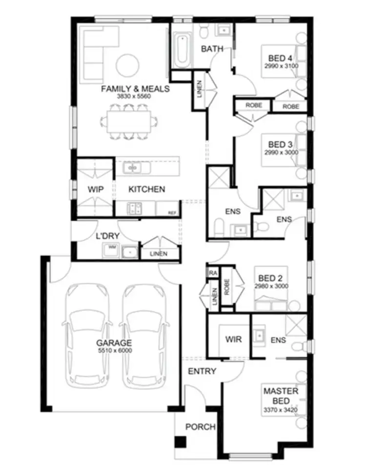 Floorplan of Homely other listing, Address available on request
