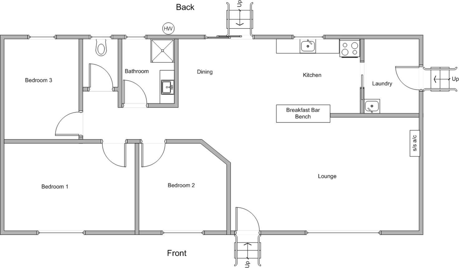 Floorplan of Homely house listing, 2 Fowler Street, Coobowie SA 5583