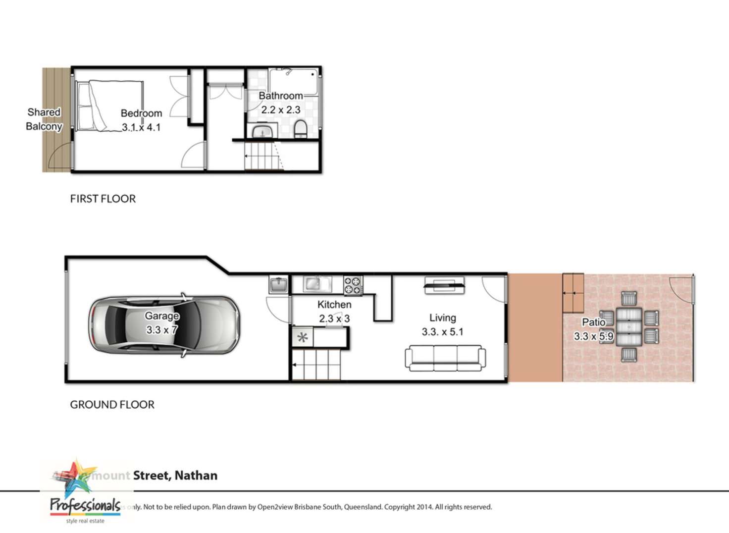 Floorplan of Homely townhouse listing, 4/3 Ivymount Street, Nathan QLD 4111