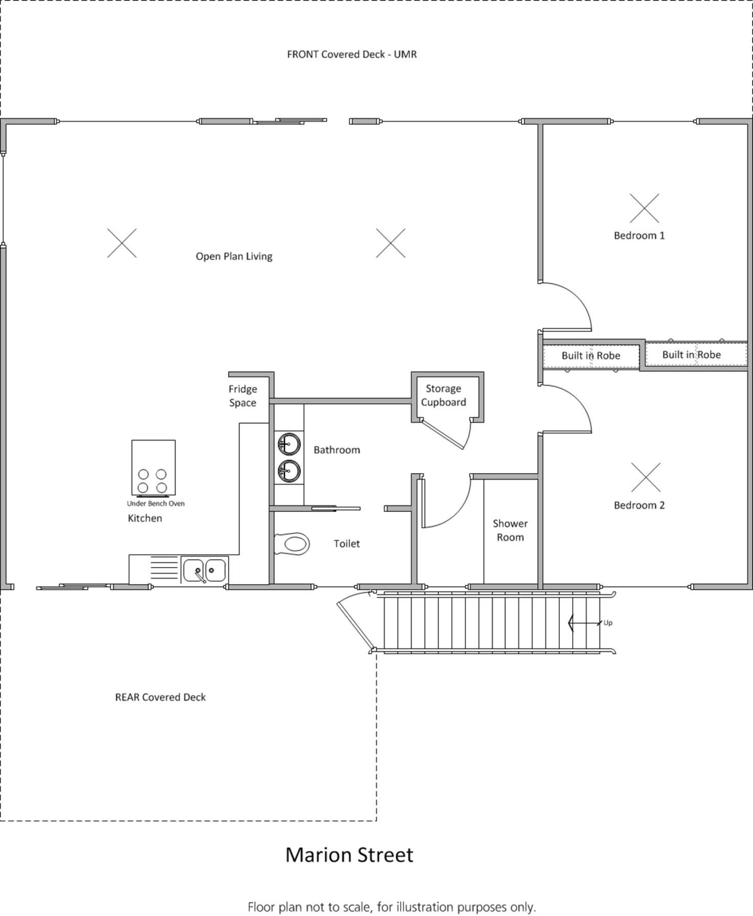 Floorplan of Homely house listing, 5 Marion Street, Sultana Point SA 5583