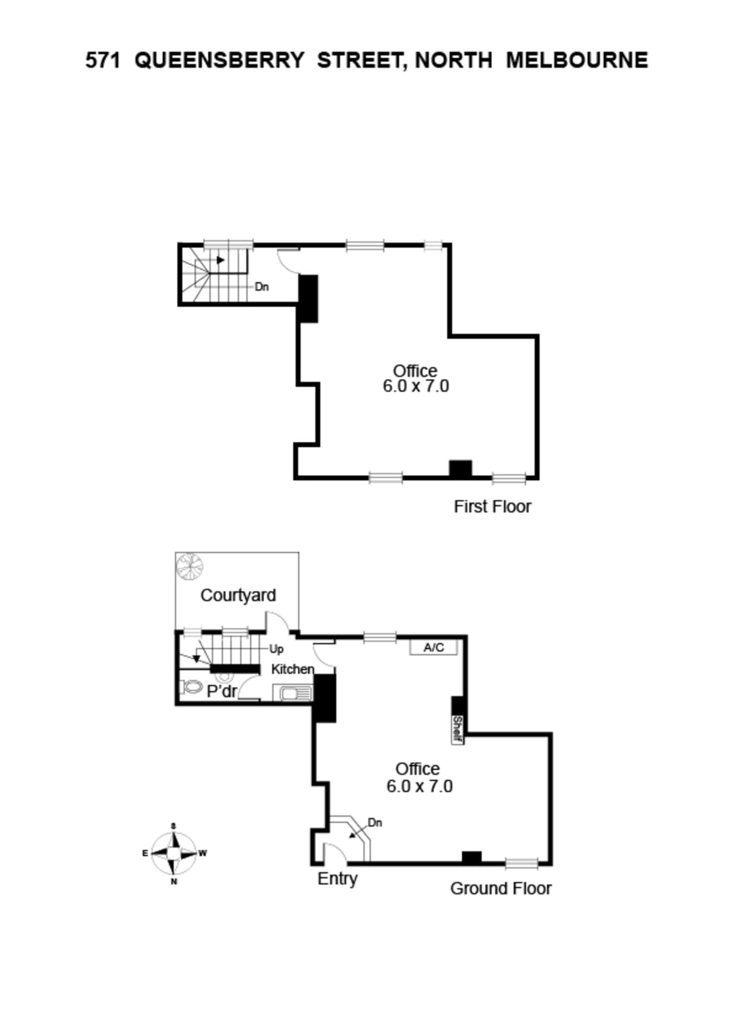 Floorplan of Homely apartment listing, 571 Queensberry Street, North Melbourne VIC 3051