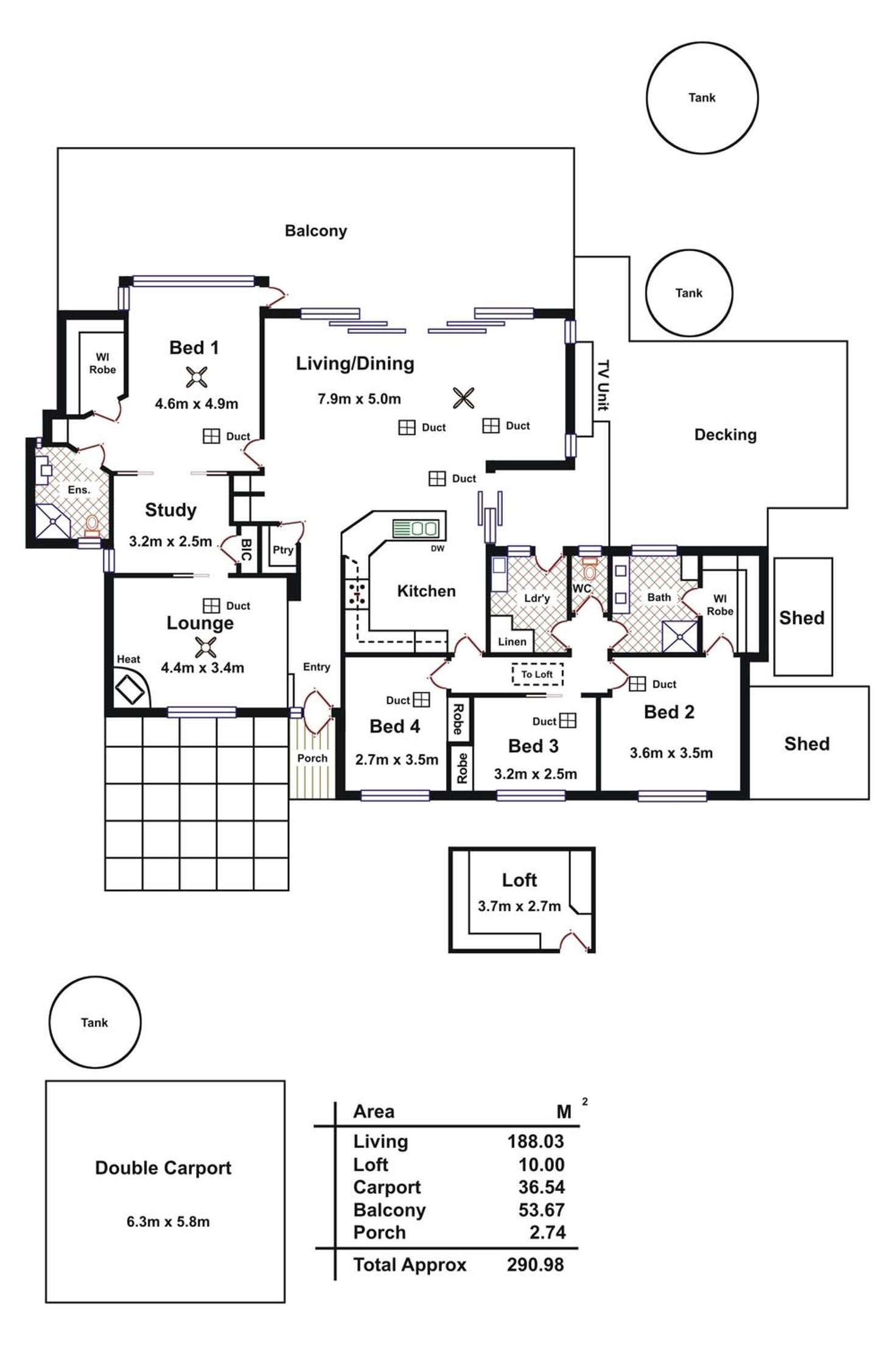 Floorplan of Homely house listing, 5 Whitbread Grove, Skye SA 5072
