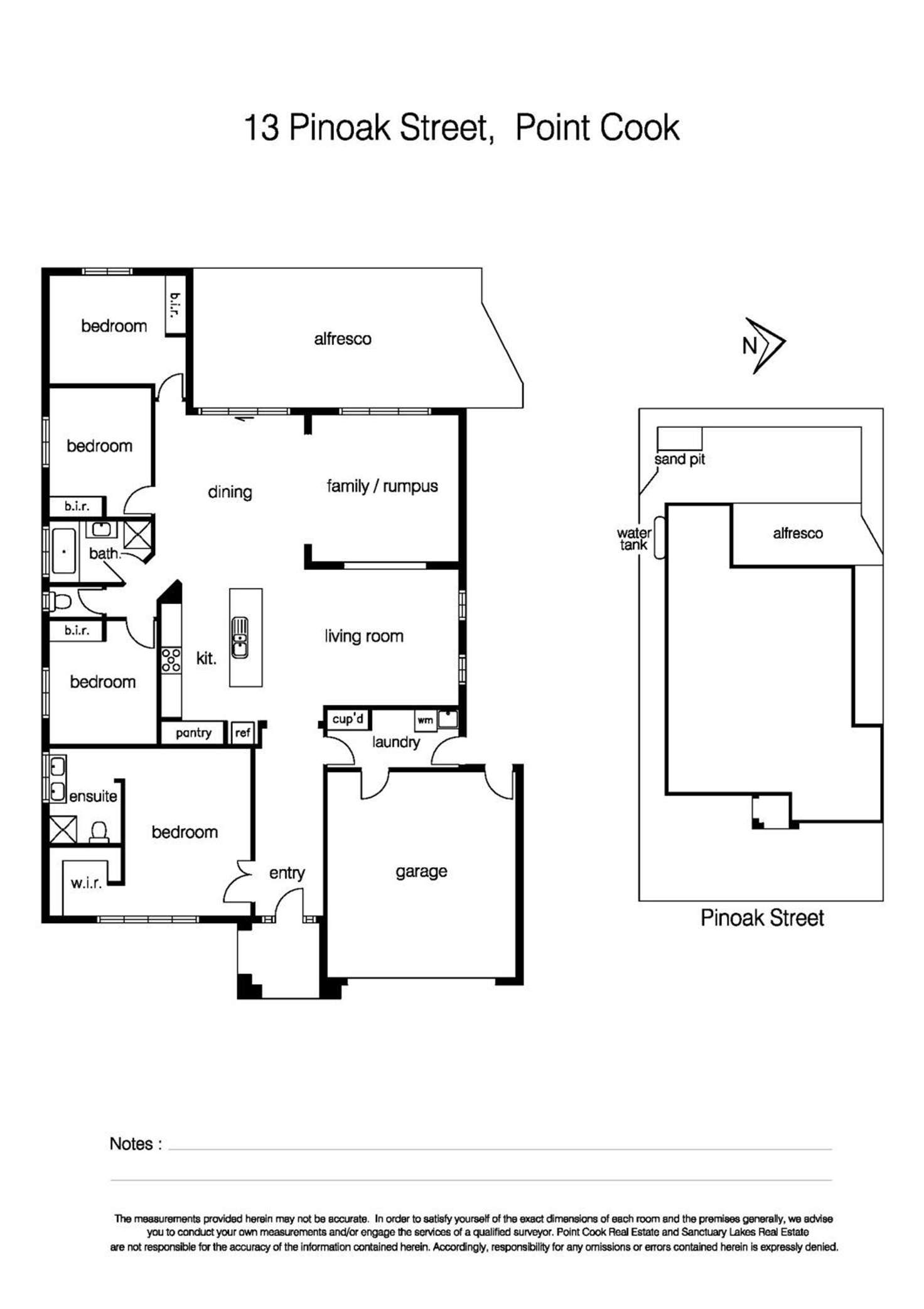 Floorplan of Homely house listing, 13 Pinoak Street, Point Cook VIC 3030