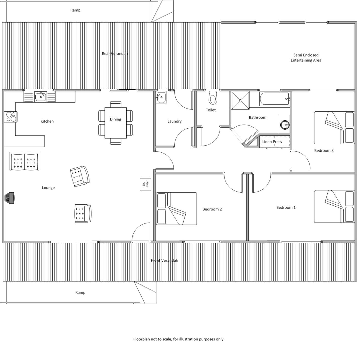 Floorplan of Homely house listing, 136-138 Marine Parade, Port Moorowie SA 5576