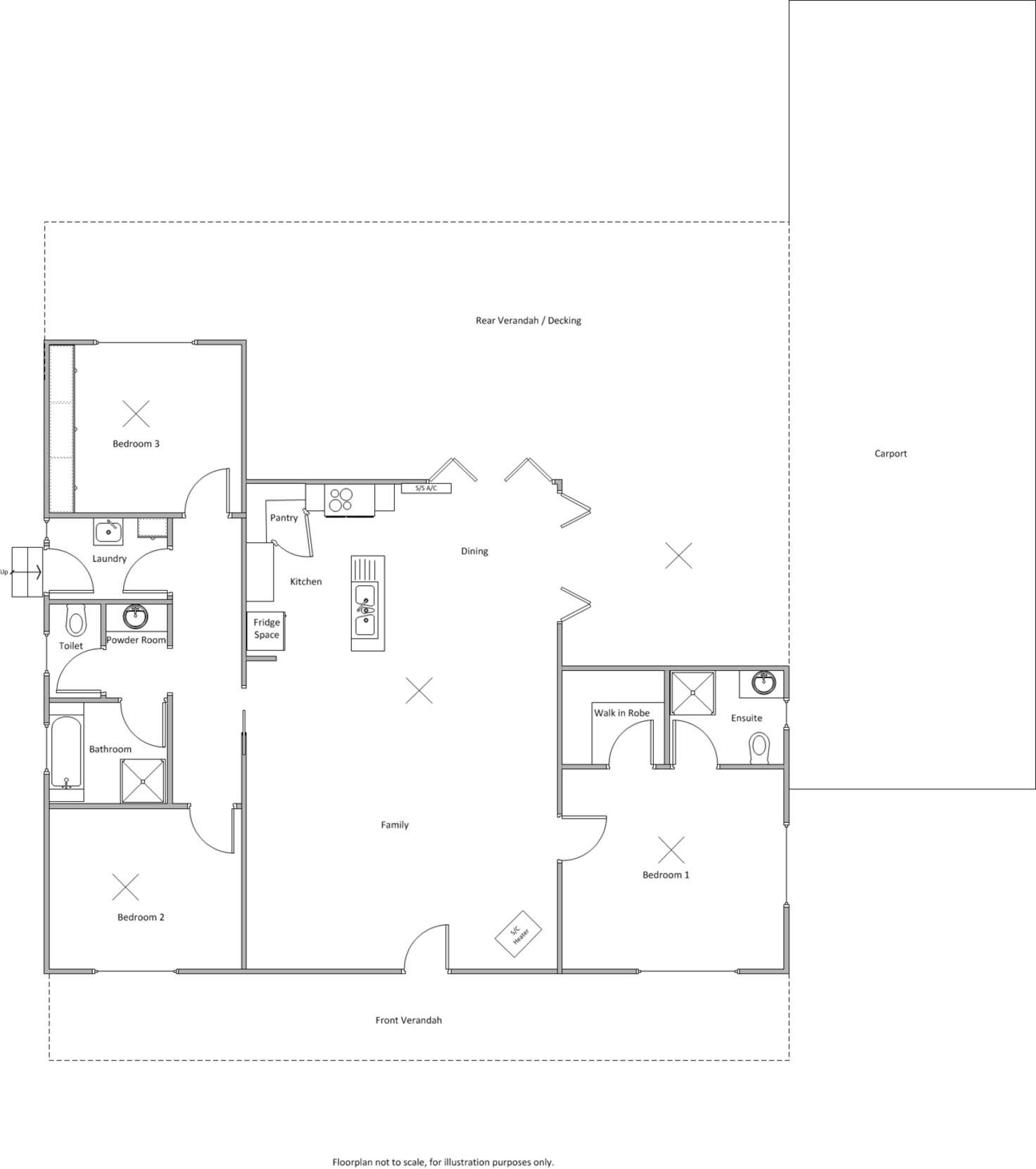 Floorplan of Homely house listing, 14 Neyler Street, Edithburgh SA 5583